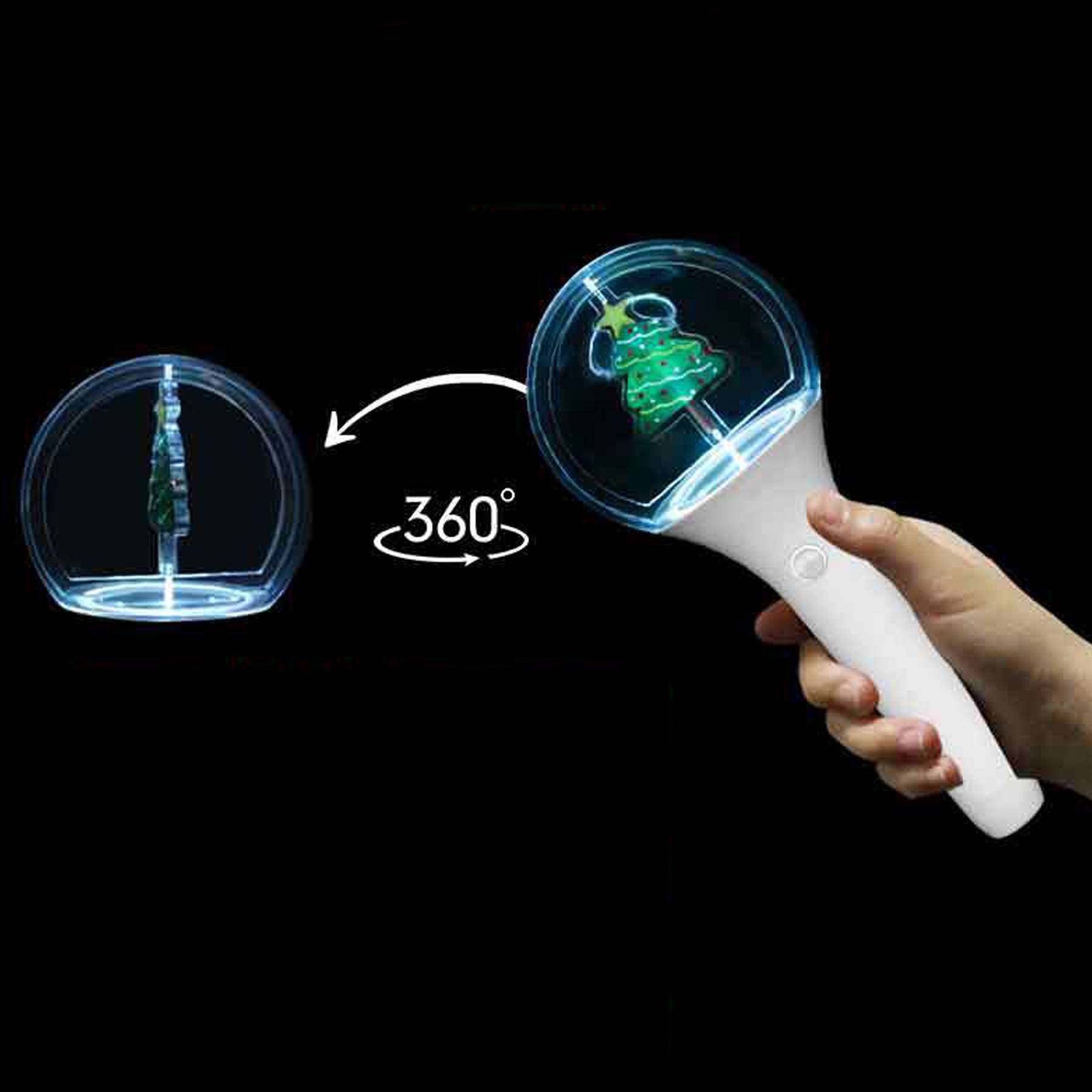 Christmas Rotating 3D Fluorescent Stick 2