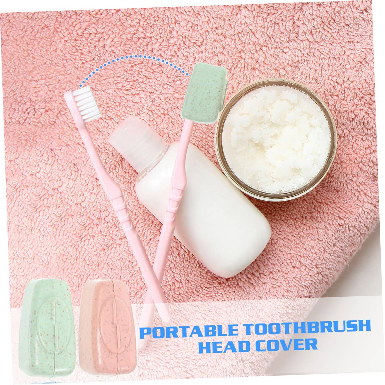 Wheat Straw Travel Toothbrush Head Cover 7