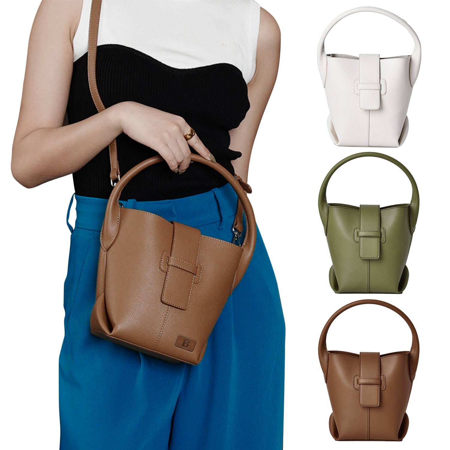 The Bucket PU Bag for Women
