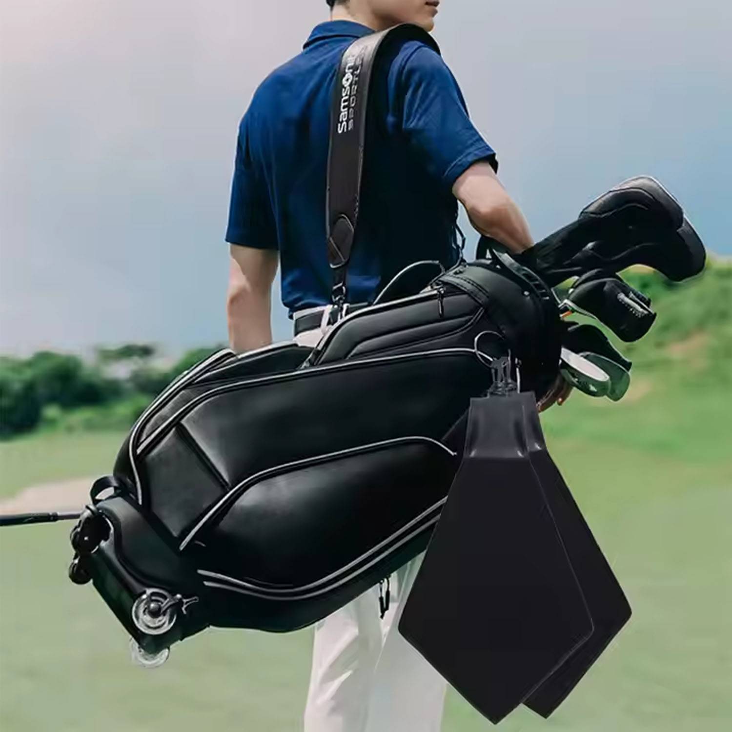 Microfiber Sweat Absorbent Golf Towel w/ Carabiner 6