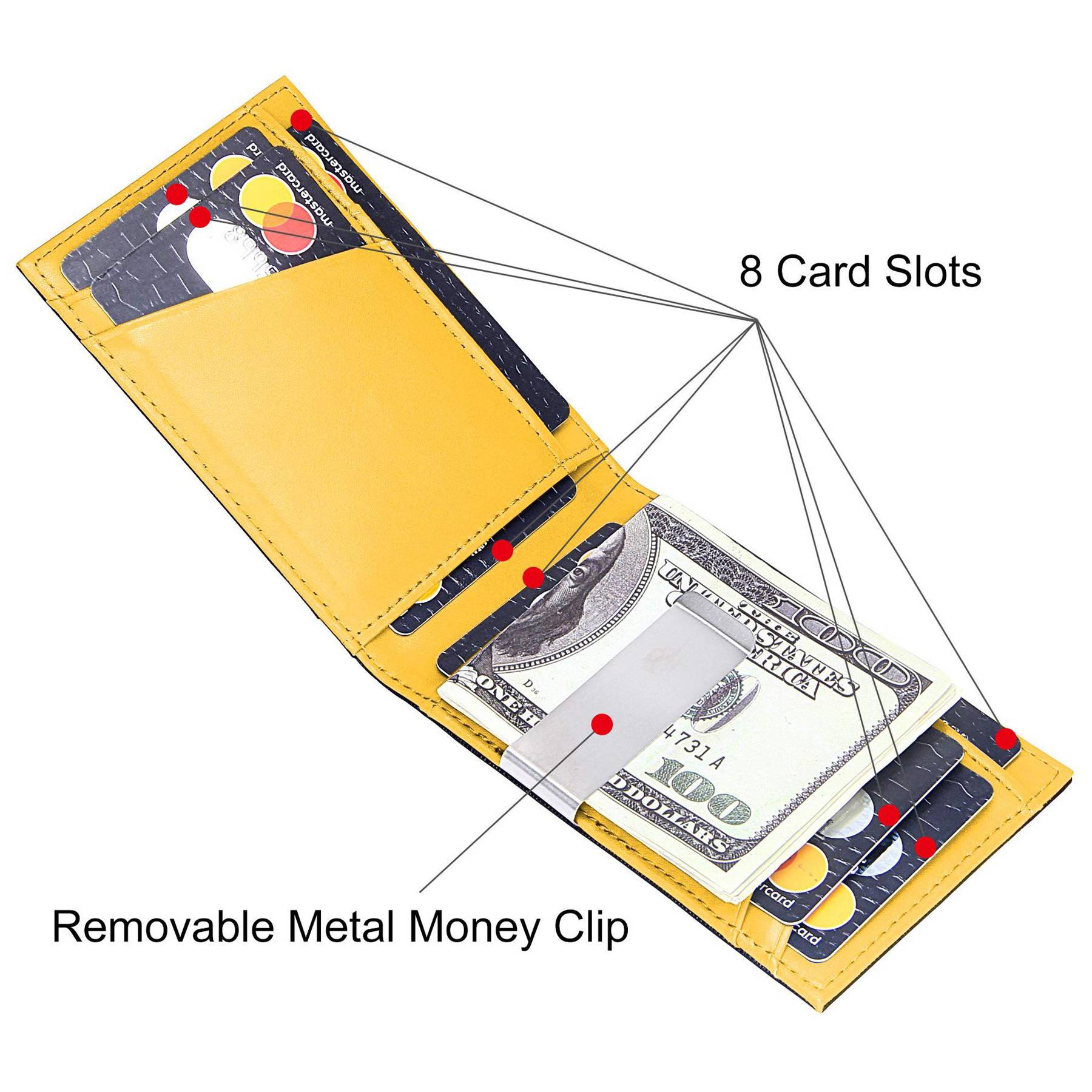 Genuine Leather Men's Ultrathin Anti-theft Wallet 7