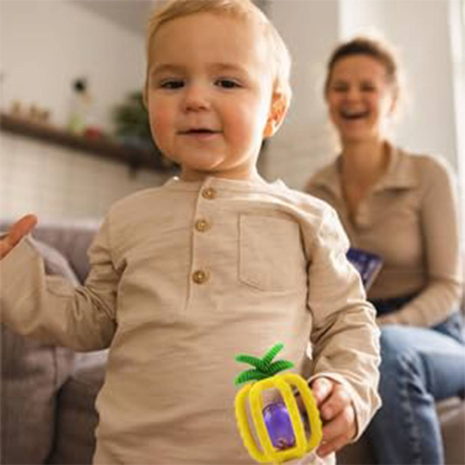 Newborn Silicone Teething Toy shaped in fruits 2