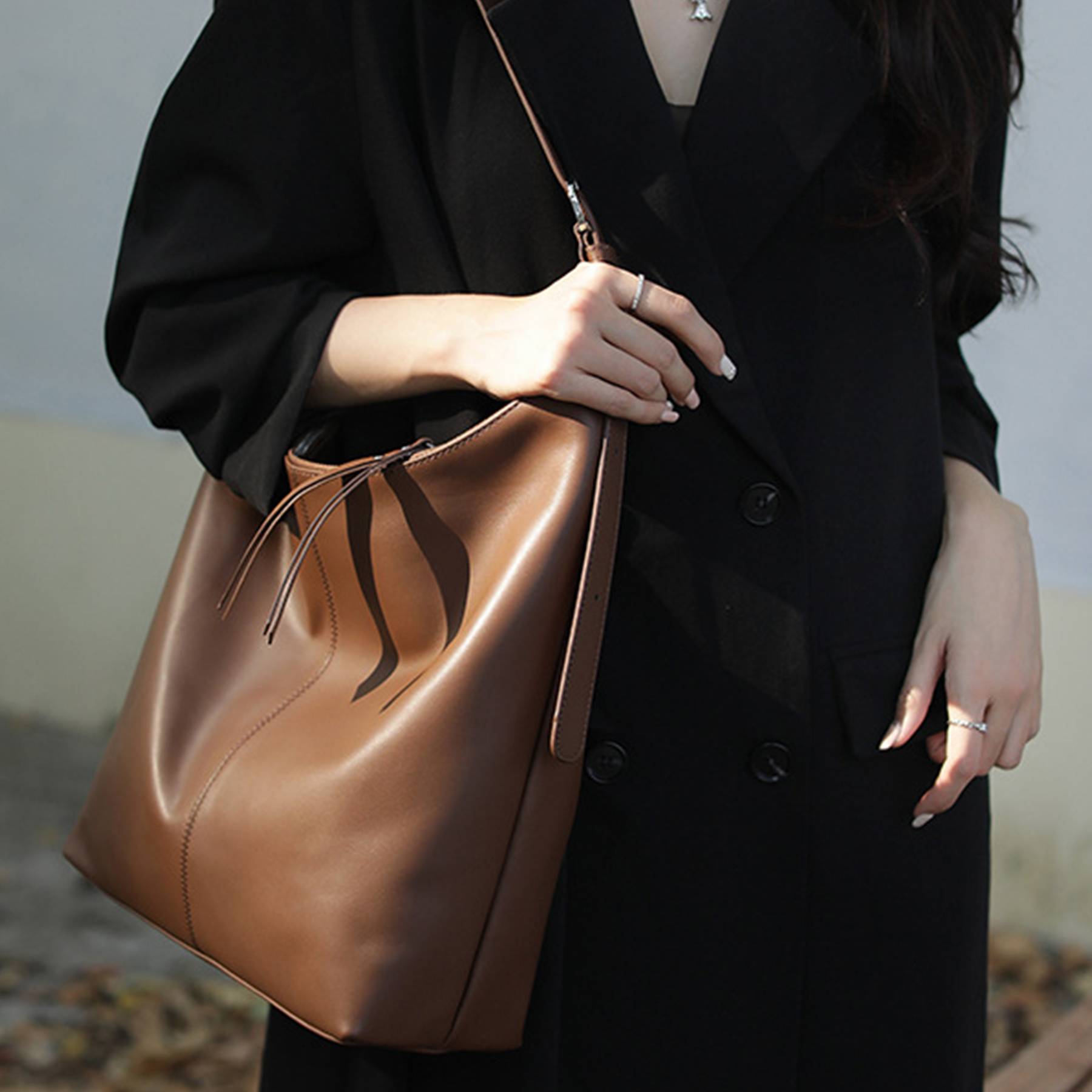 Genuine Leather Bucket Bags 2