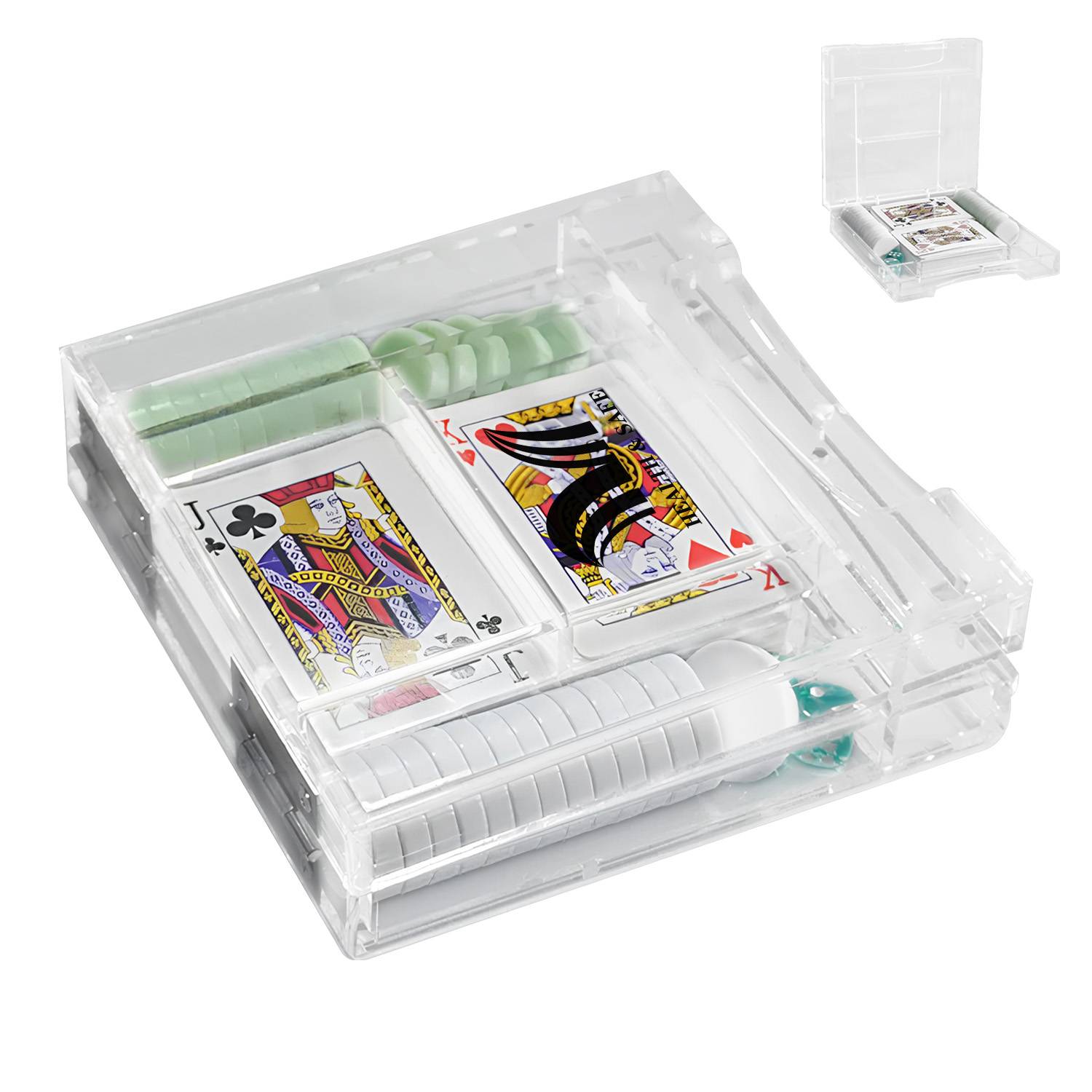 Acrylic Playing Card Box