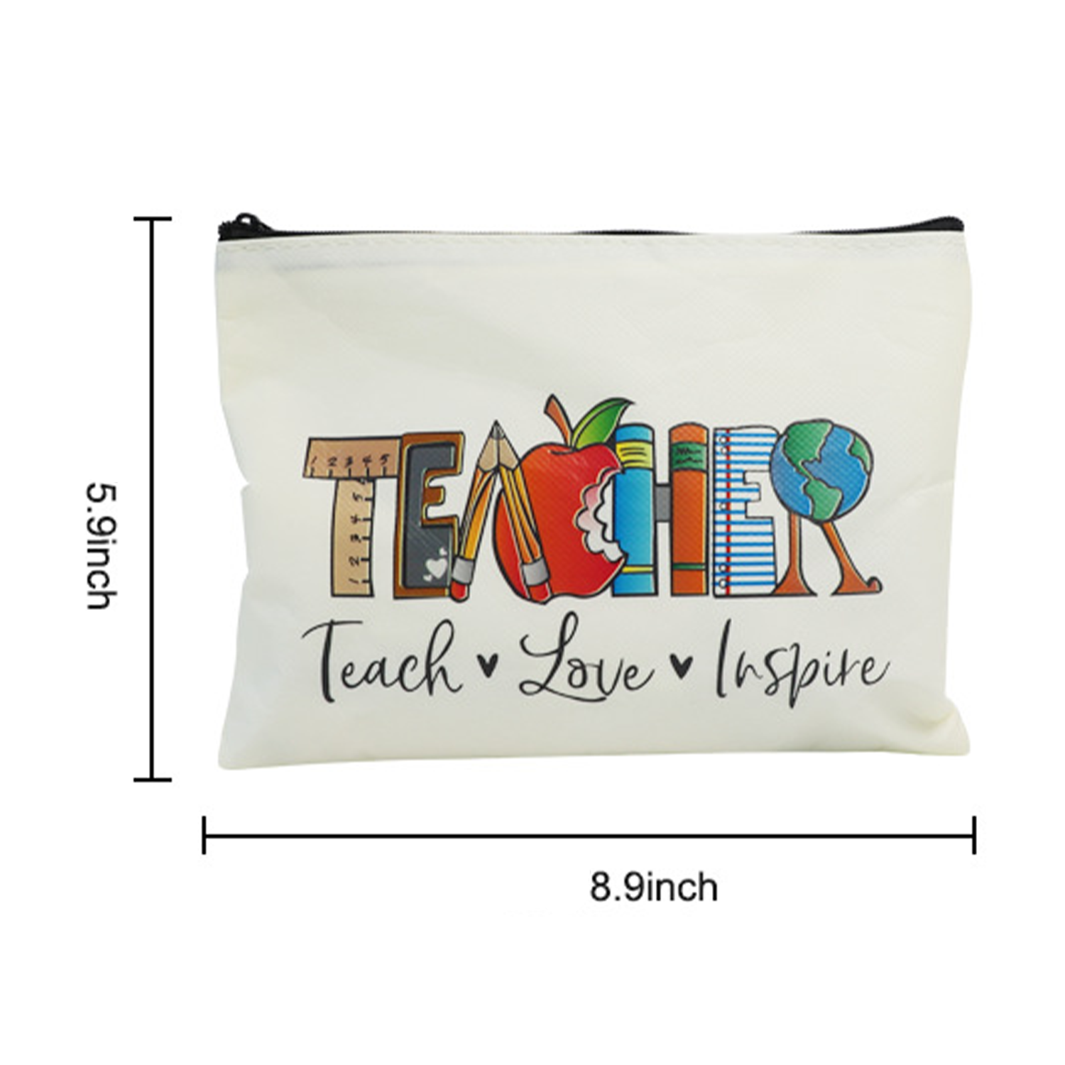 Non-woven Fabric Waterproof Zipper Makeup Bag 7