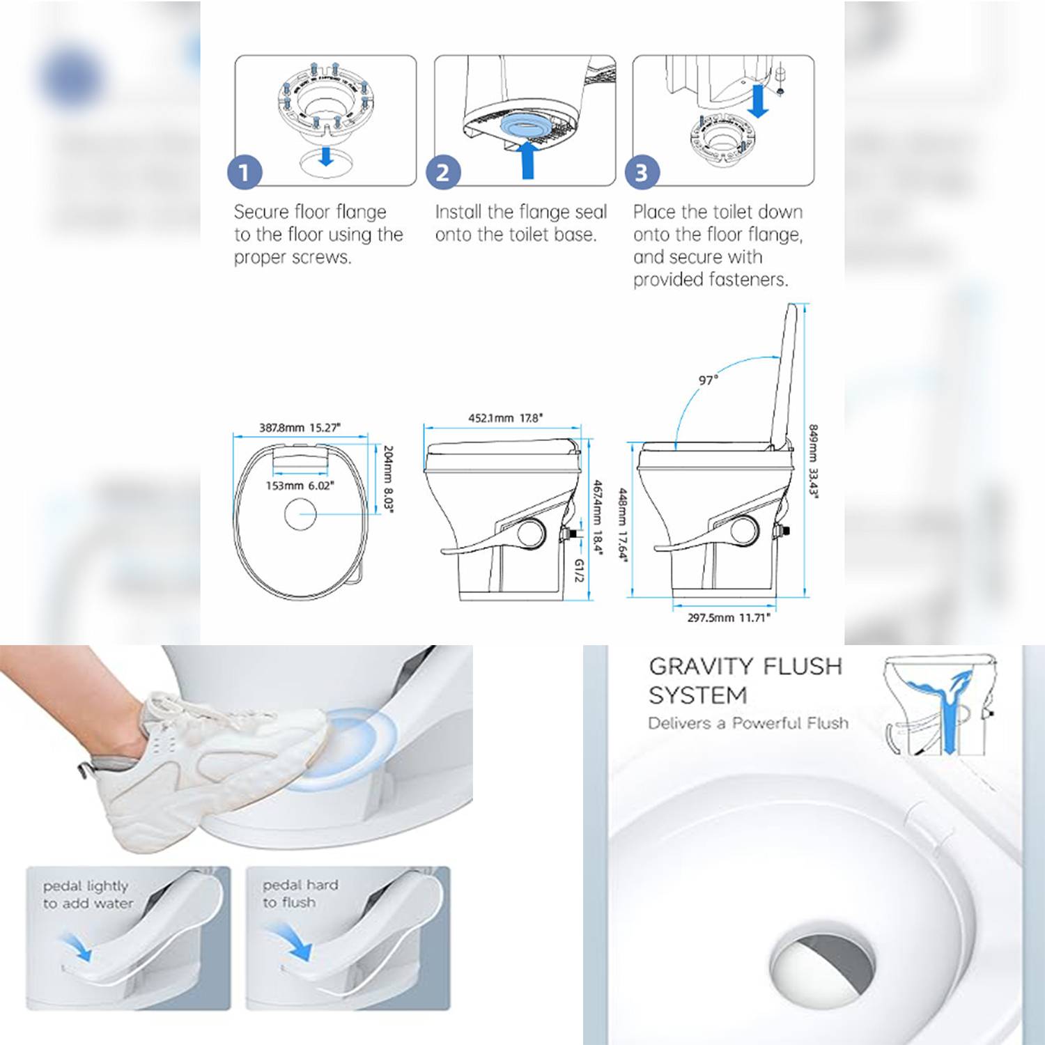 RV Flush Toilet 5