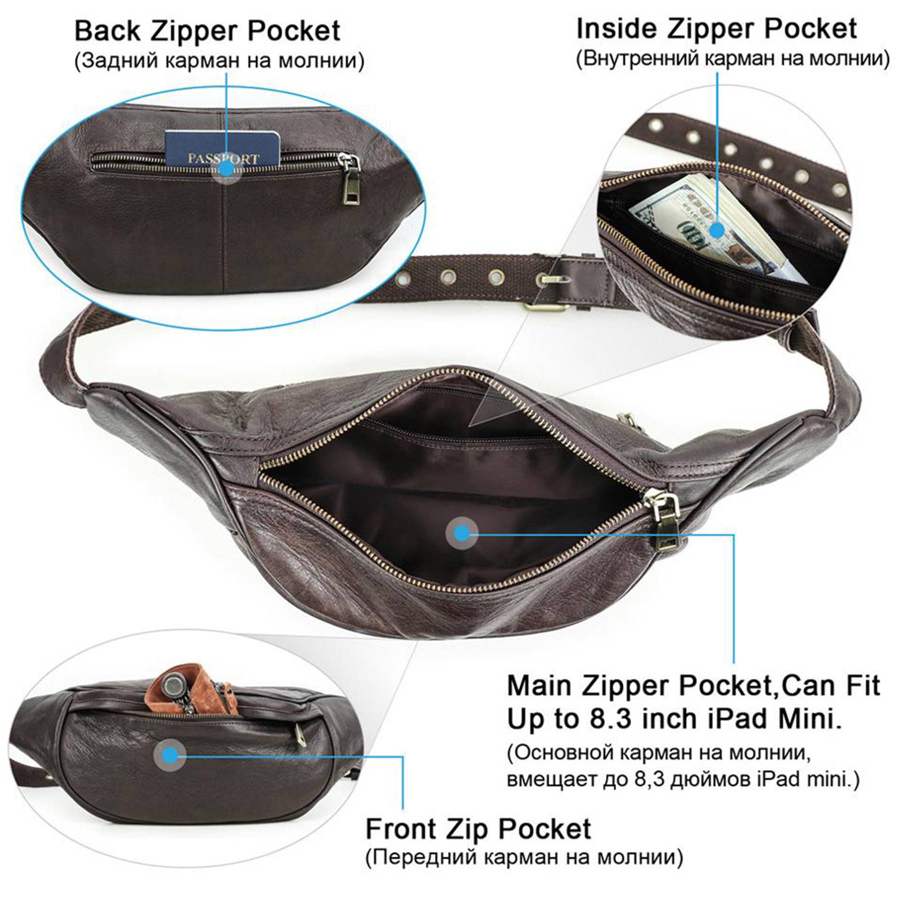 Genuine Leather Card Holder Slim Multiple bags 7
