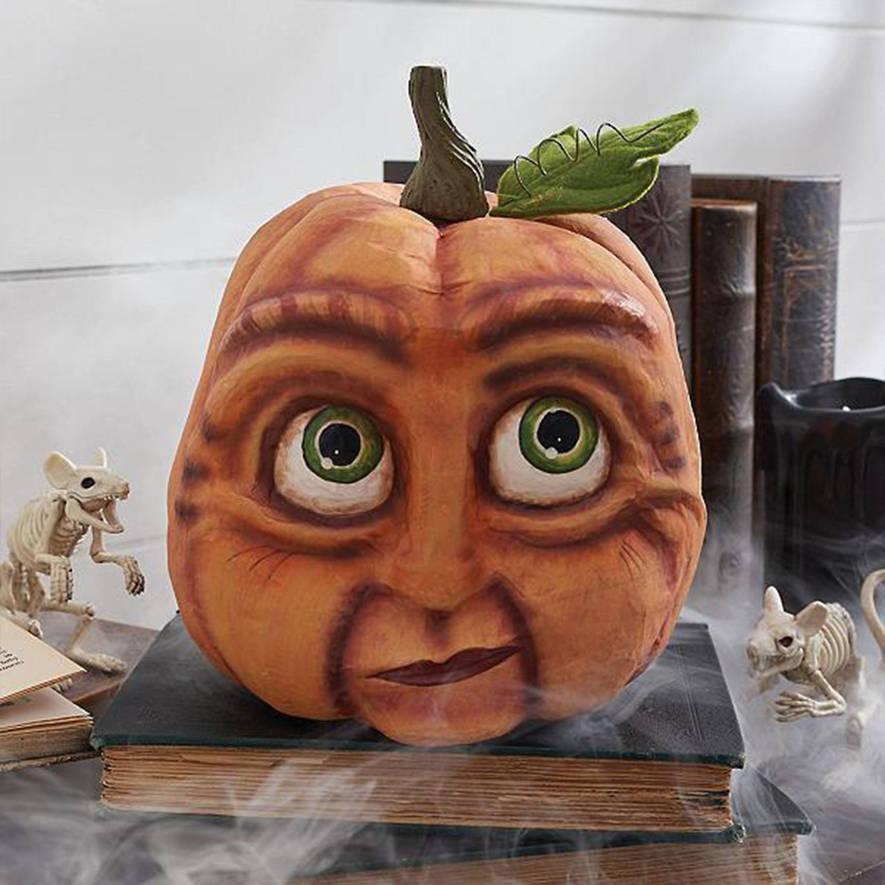 Halloween Resin pumpkin head ornament 4