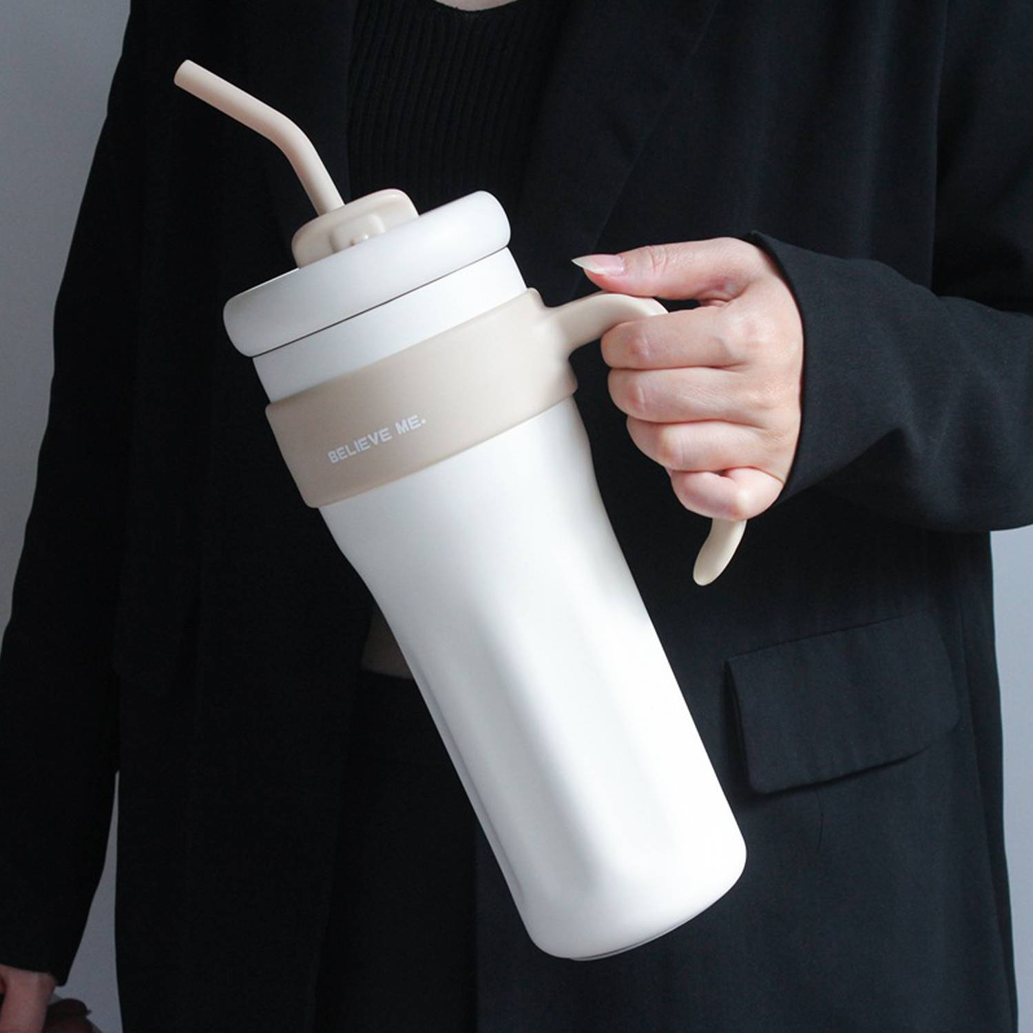 44 OZ Large Capacity Insulated Straw Water Bottle 6
