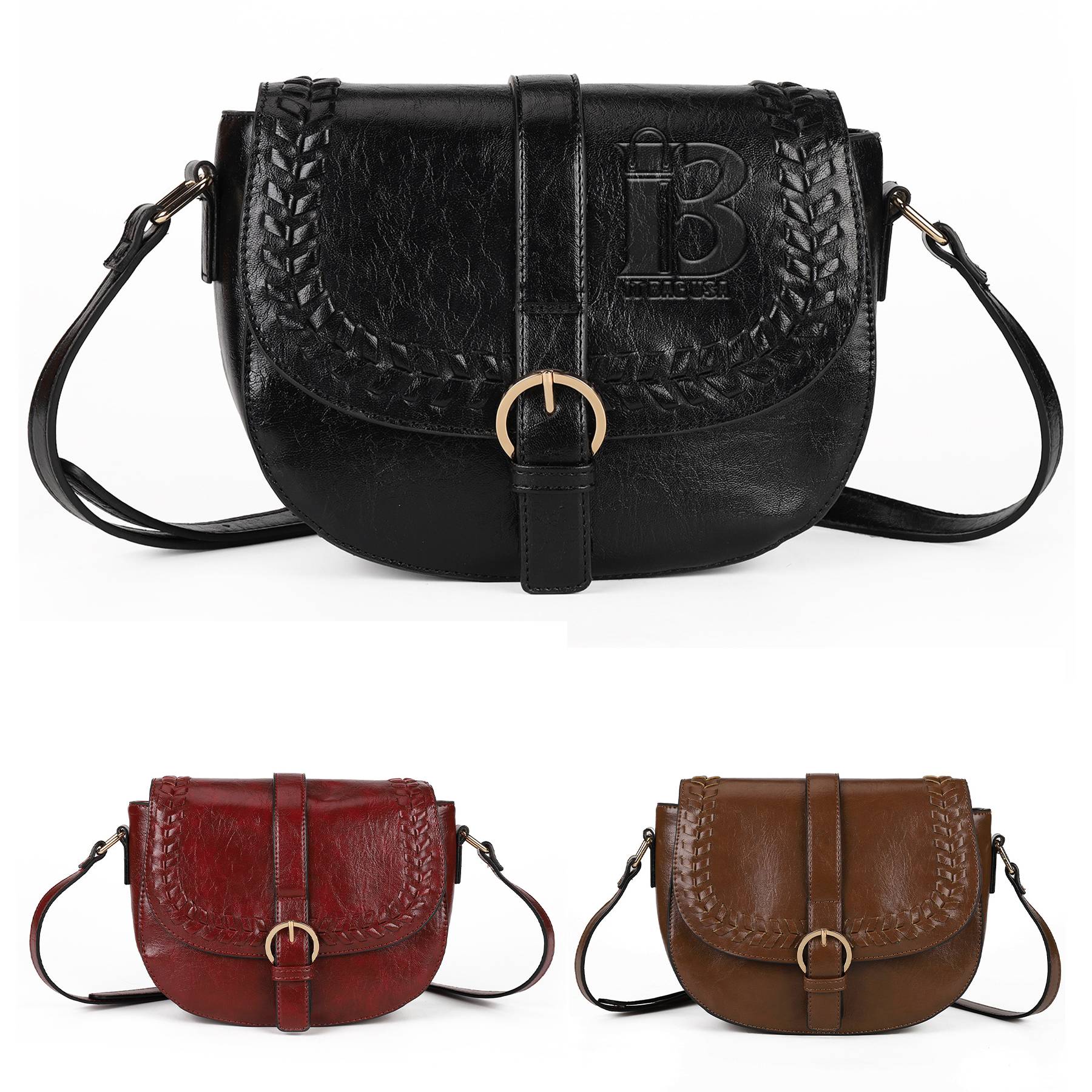 PU Vintage shoulder cross-body bag