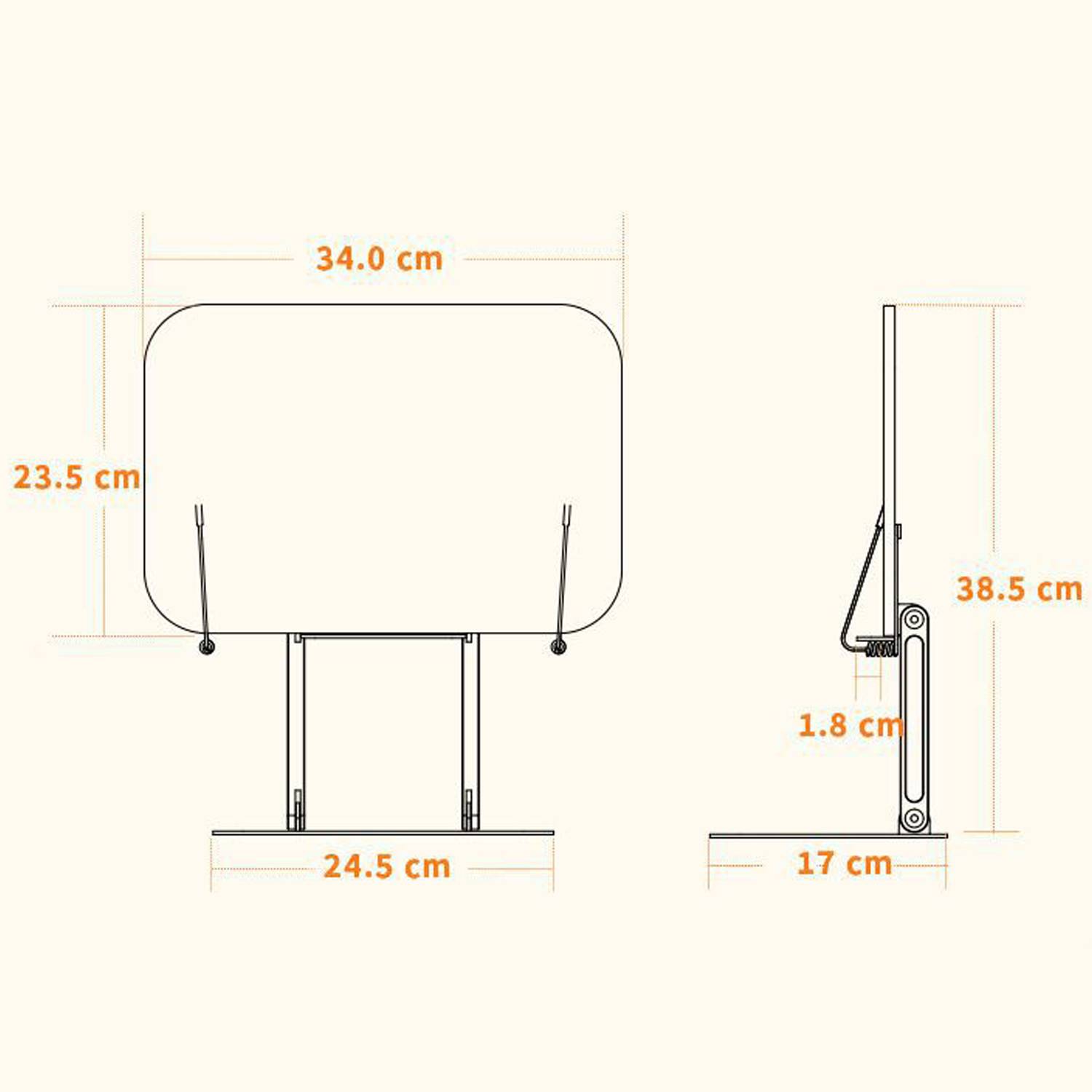 Adjustable wooden book stand with elastic page clips 6