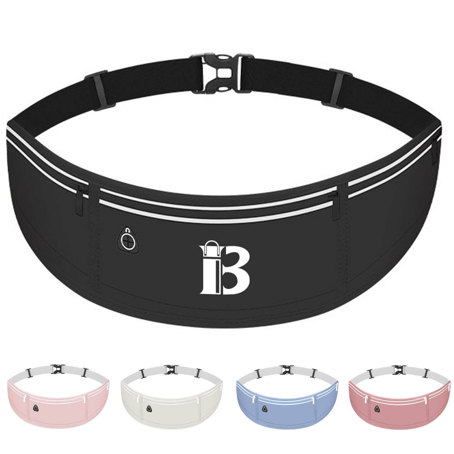 Breathable Waterproof Sports Waist Bag w/ Reflective Strip