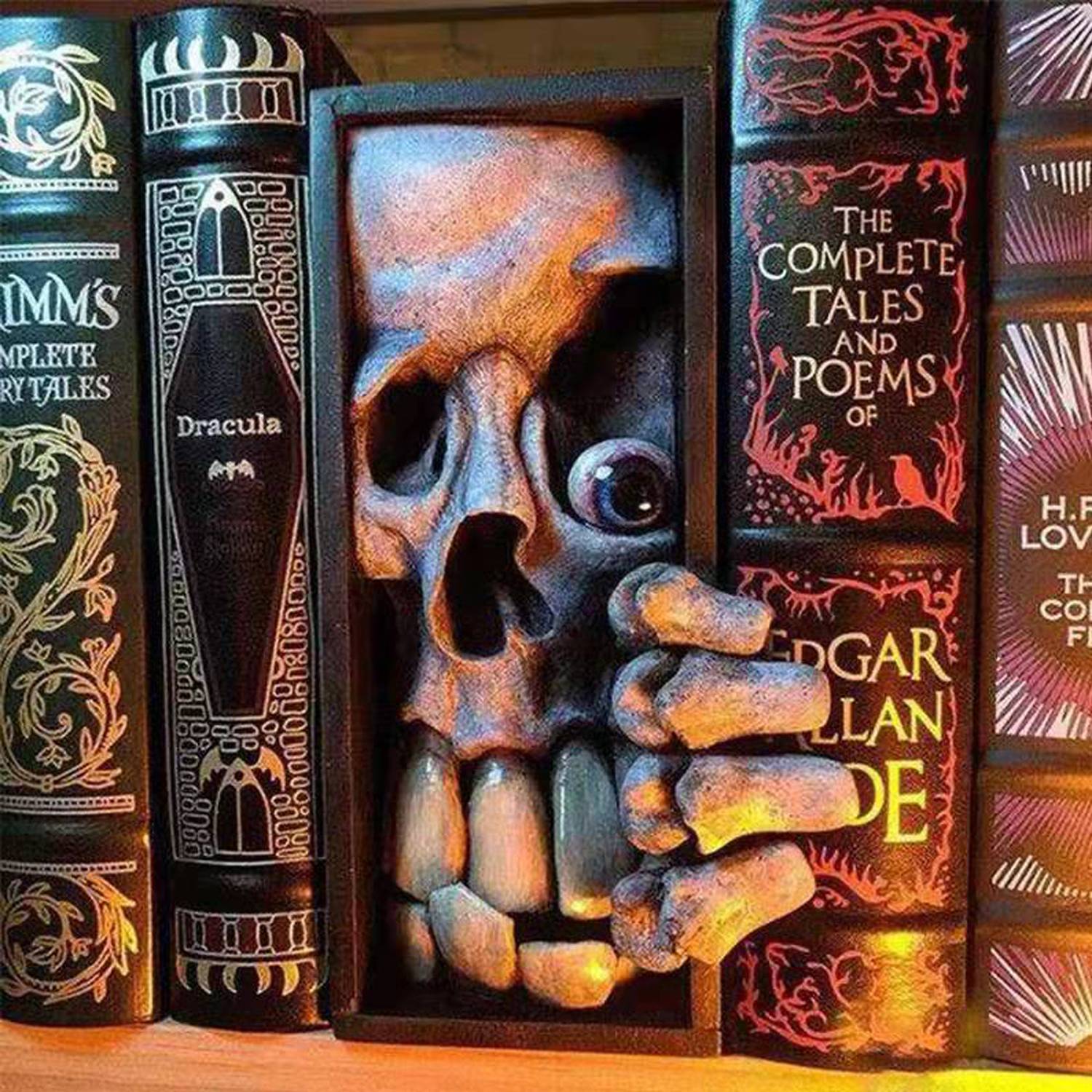 Vivid 3D Monster Bookshelf Décor Bookends 9