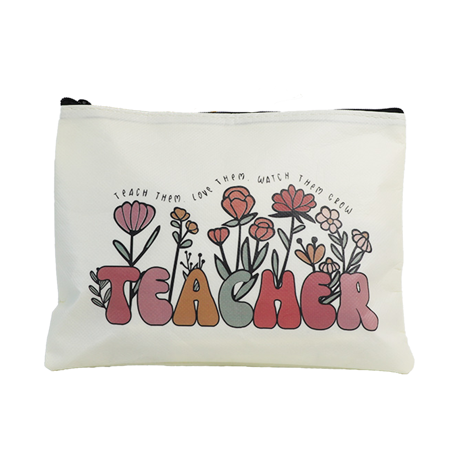 Non-woven Fabric Waterproof Zipper Makeup Bag 5