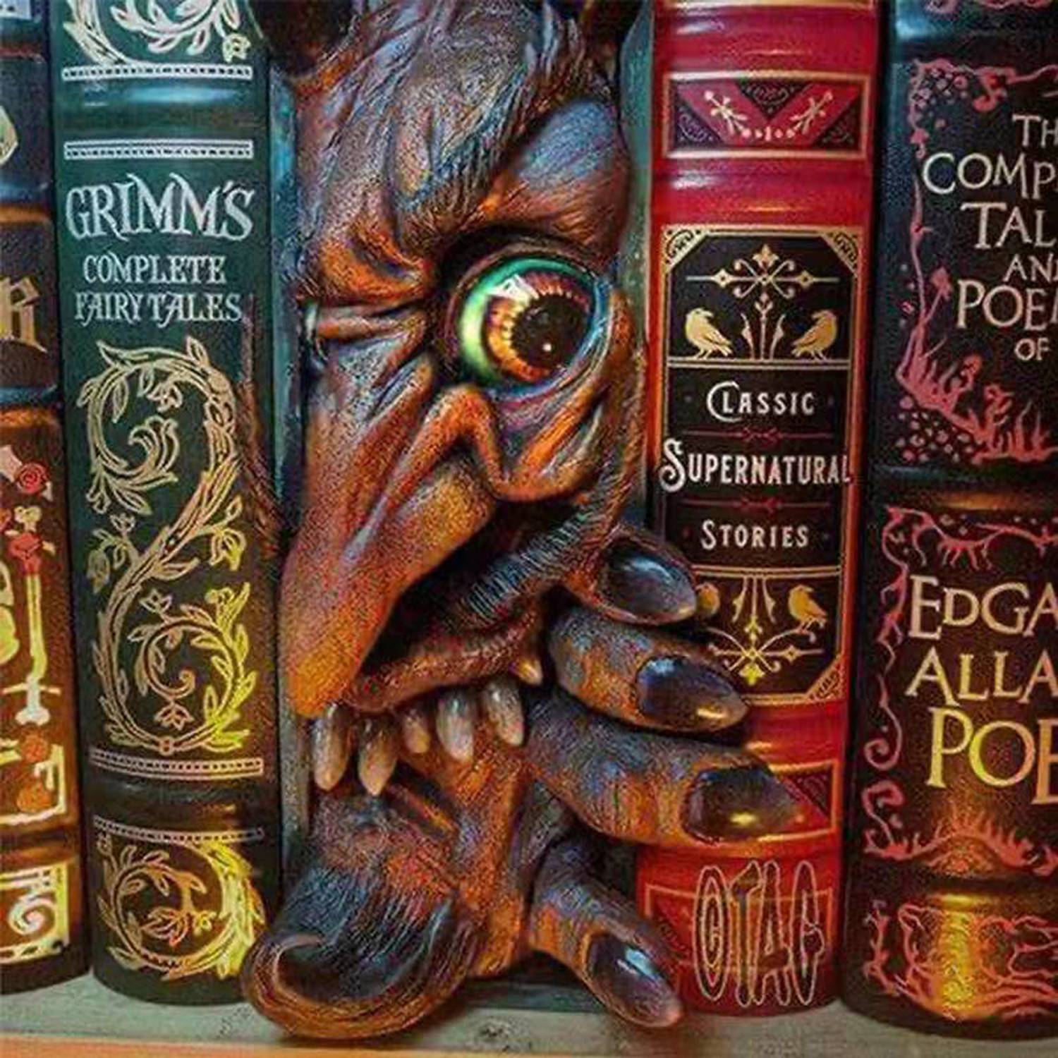 Vivid 3D Monster Bookshelf Décor Bookends 6