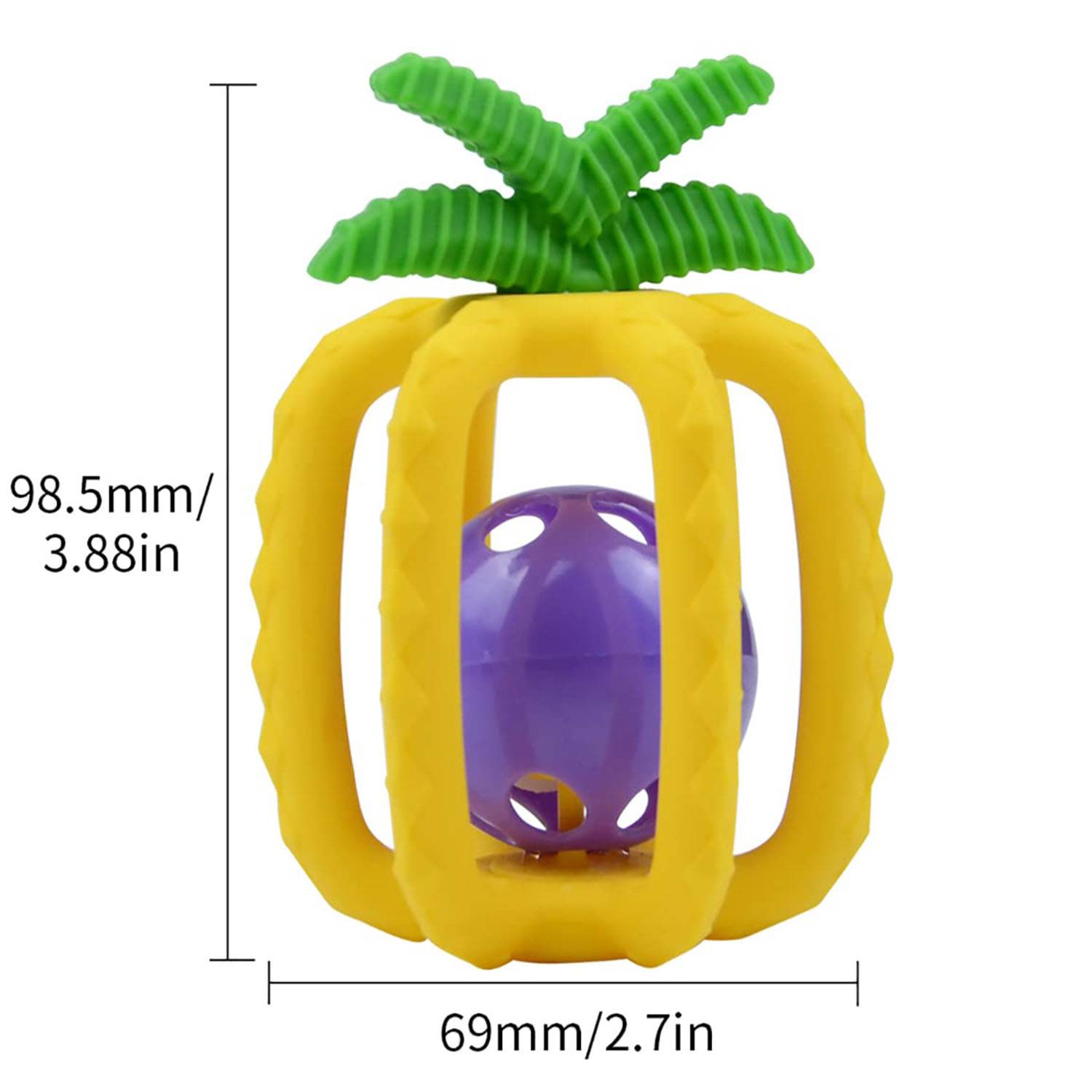 Newborn Silicone Teething Toy shaped in fruits 4