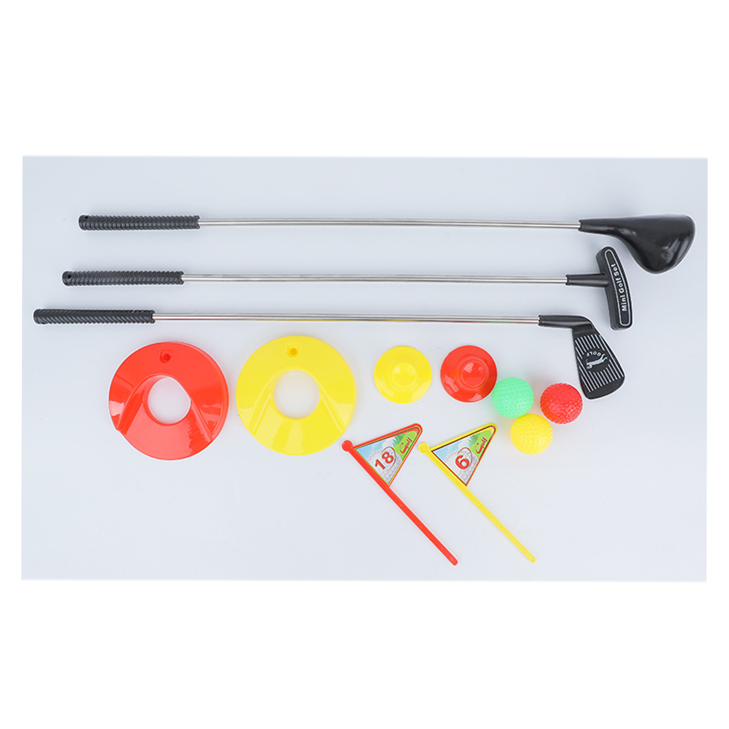10PCS Mini Plastic Indoor Outdoor Kids Golf Set 6