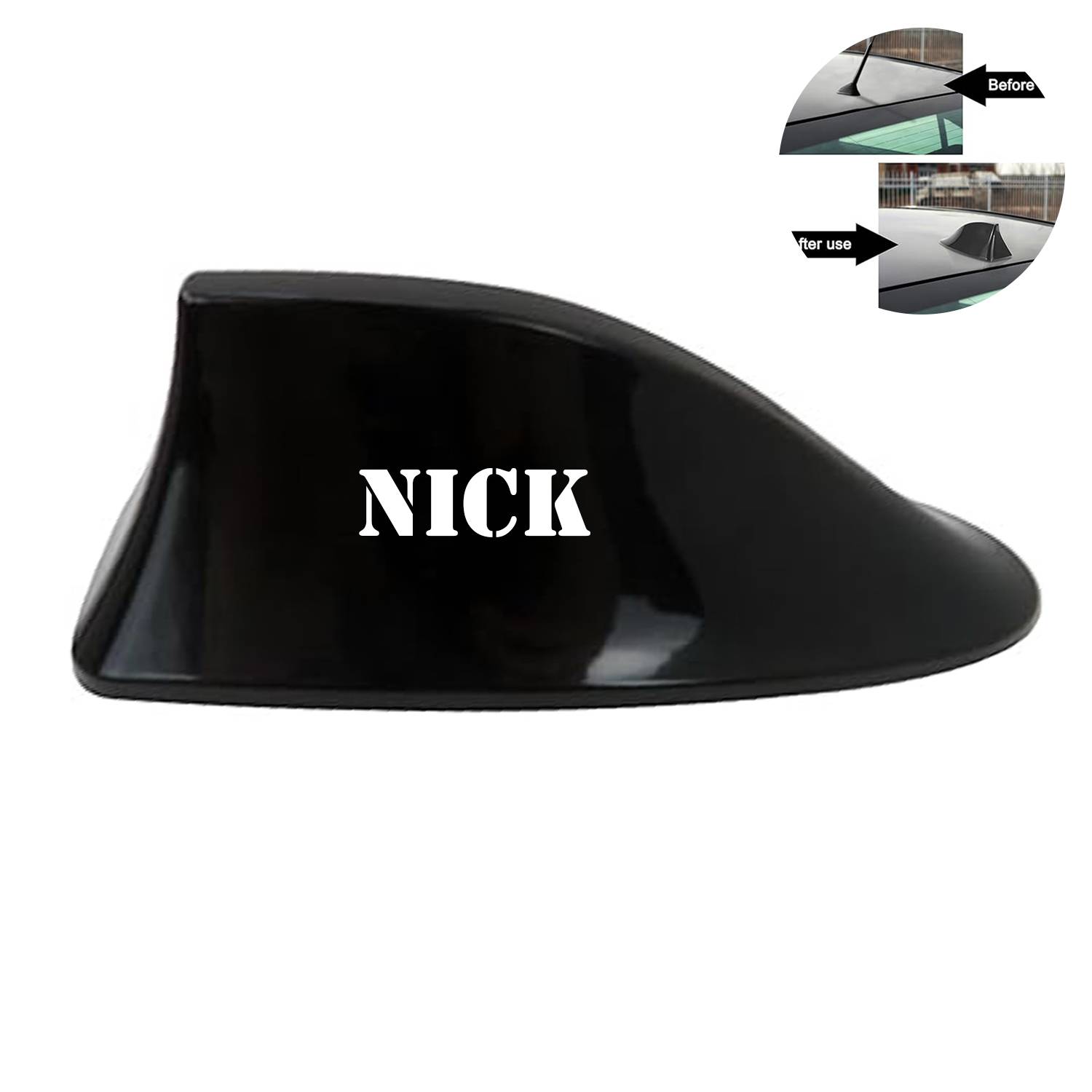 ABS Black Shark Fin Roof Antenna Cover