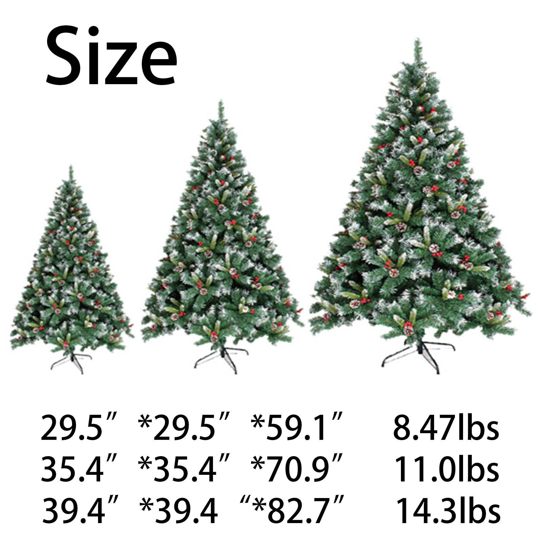 Pvc Red fruit pine cone rattan Christmas tree 3