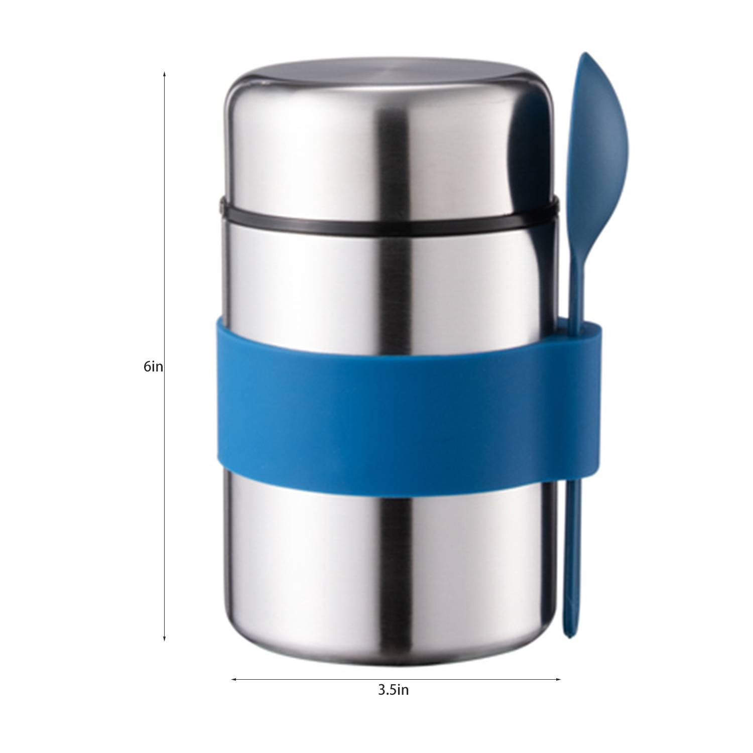 13oz Stainless Steel Stew Beaker w/ Spoon 6