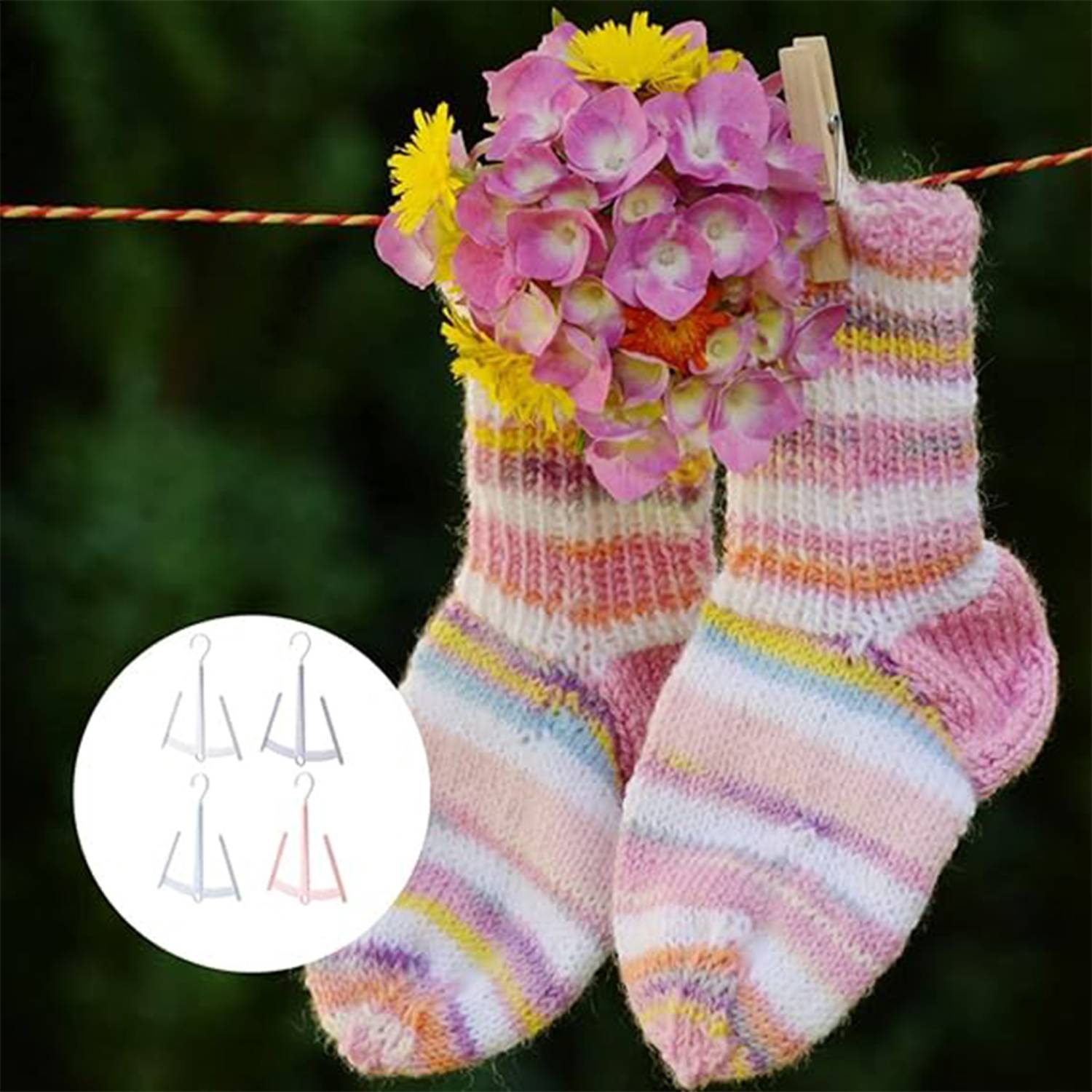 Multifunctional racks for hanging shoes and clothes 6