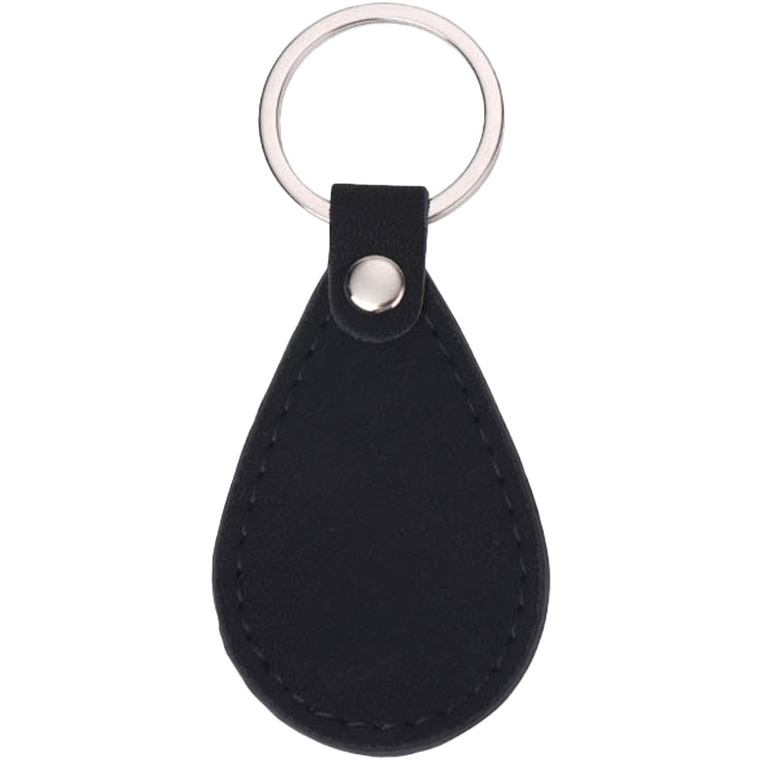 PU Leather Teardrop Car Keychain 3