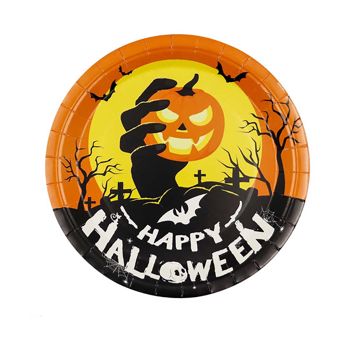 7 In Halloween disposable Paper Plate 5