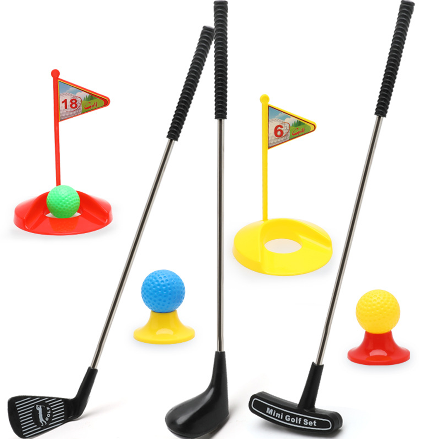 10PCS Mini Plastic Indoor Outdoor Kids Golf Set 2