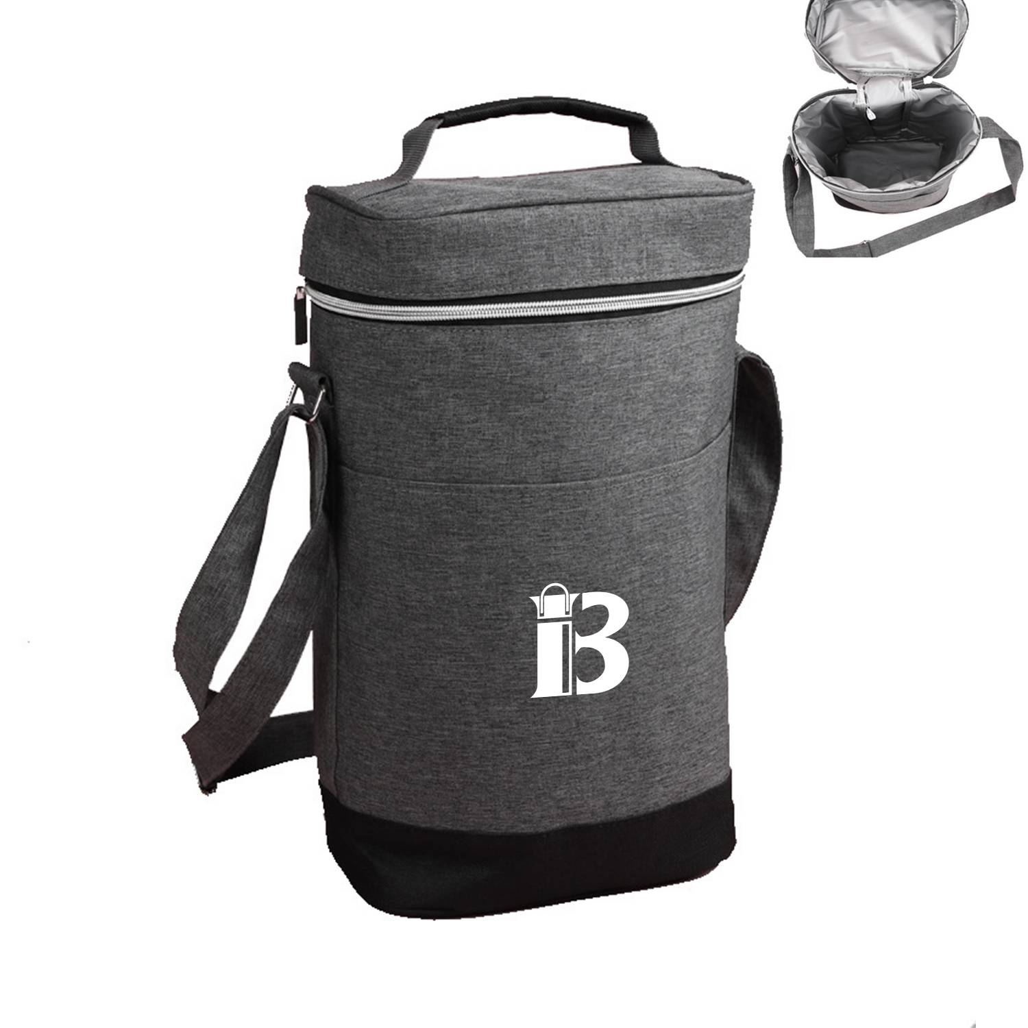 One-shoulder red wine cooler bag