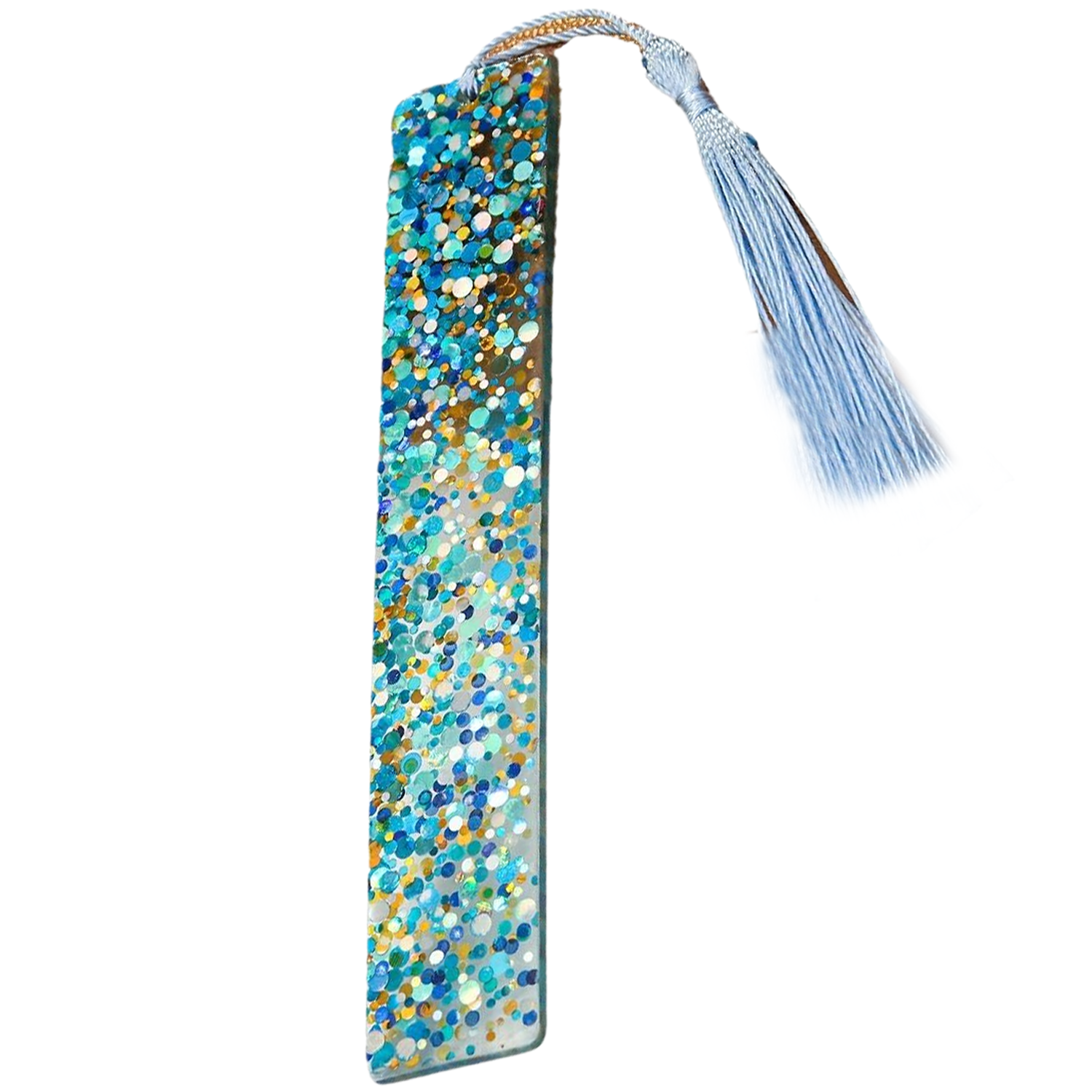 Glitter Rectangle Acrylic Tassel Bookmark 8