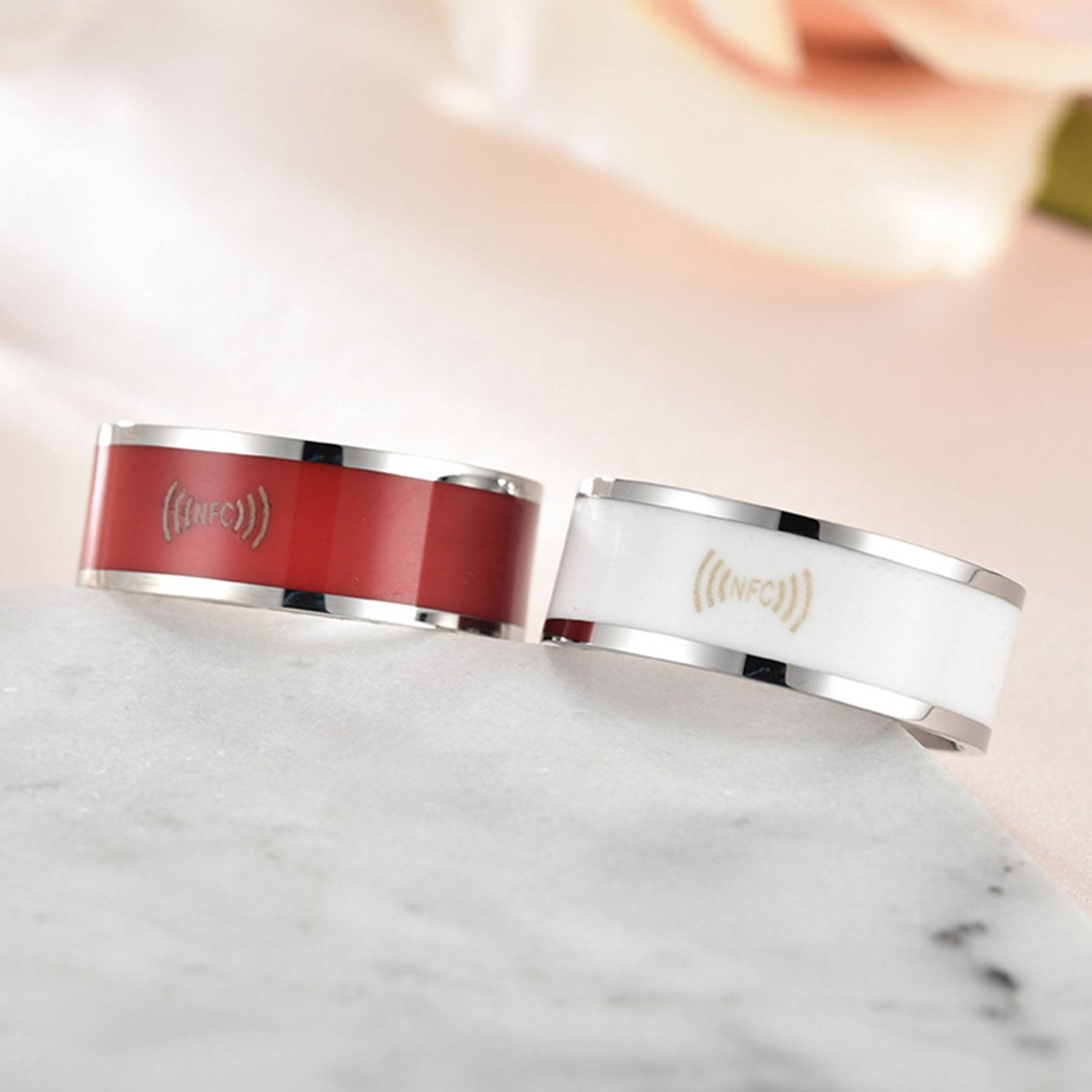 Stainless Steel NFC Wearable Smart Ring 5