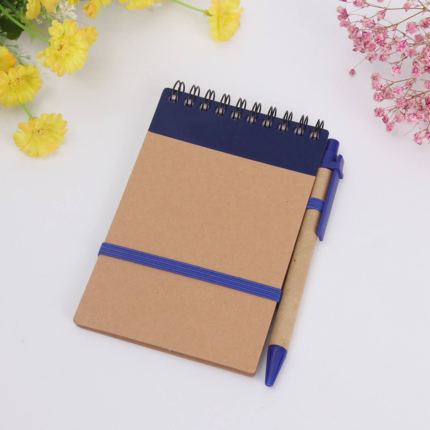 Recycled Spiral Jotter Notebook w/ Pen 3