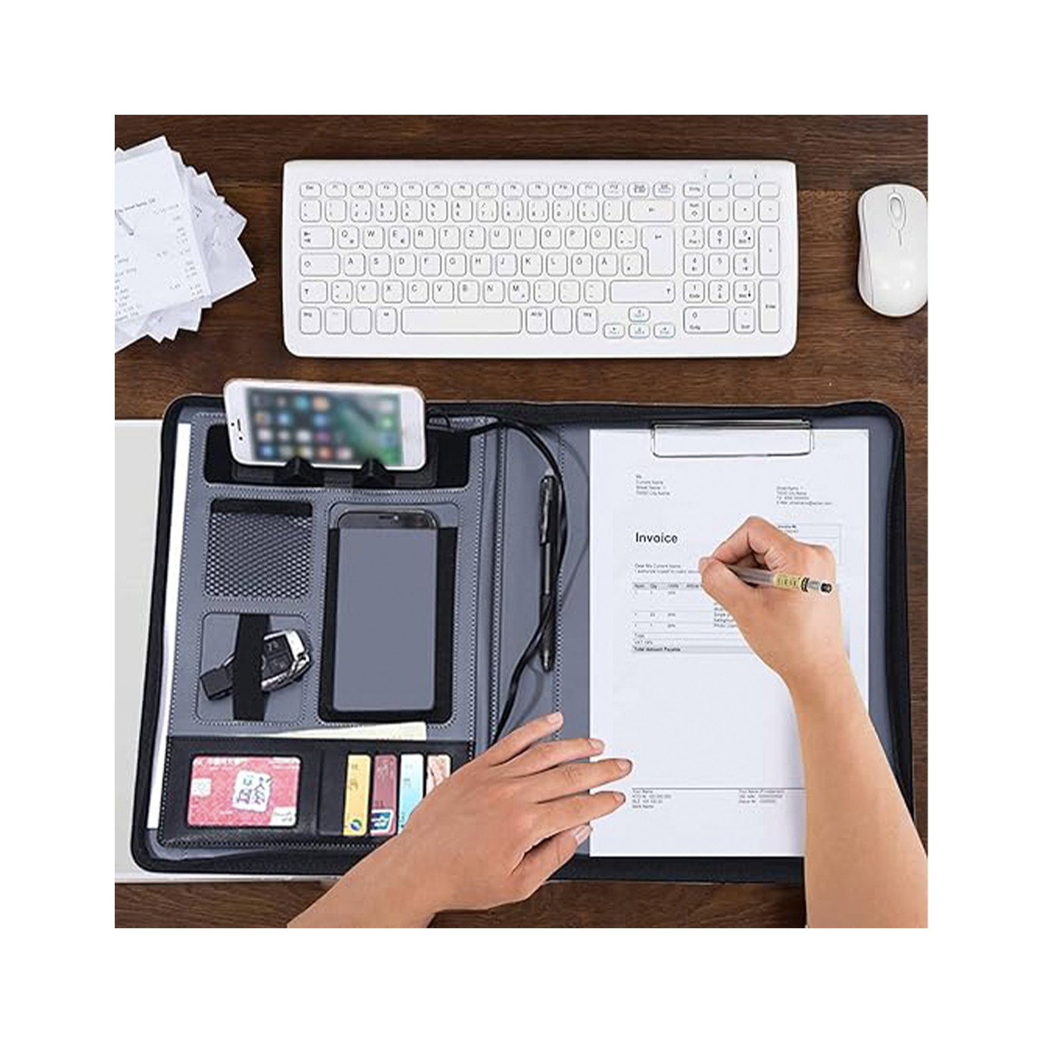 Notebook w/ Wireless Phone Charger 3