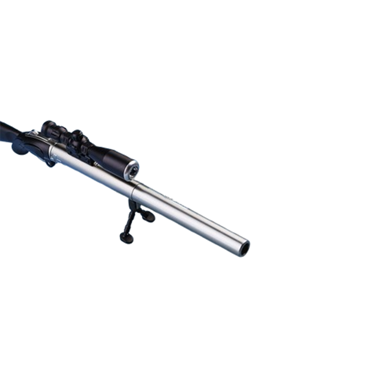 Sniper Rifle Black Gel Ink LED Light Pen 3