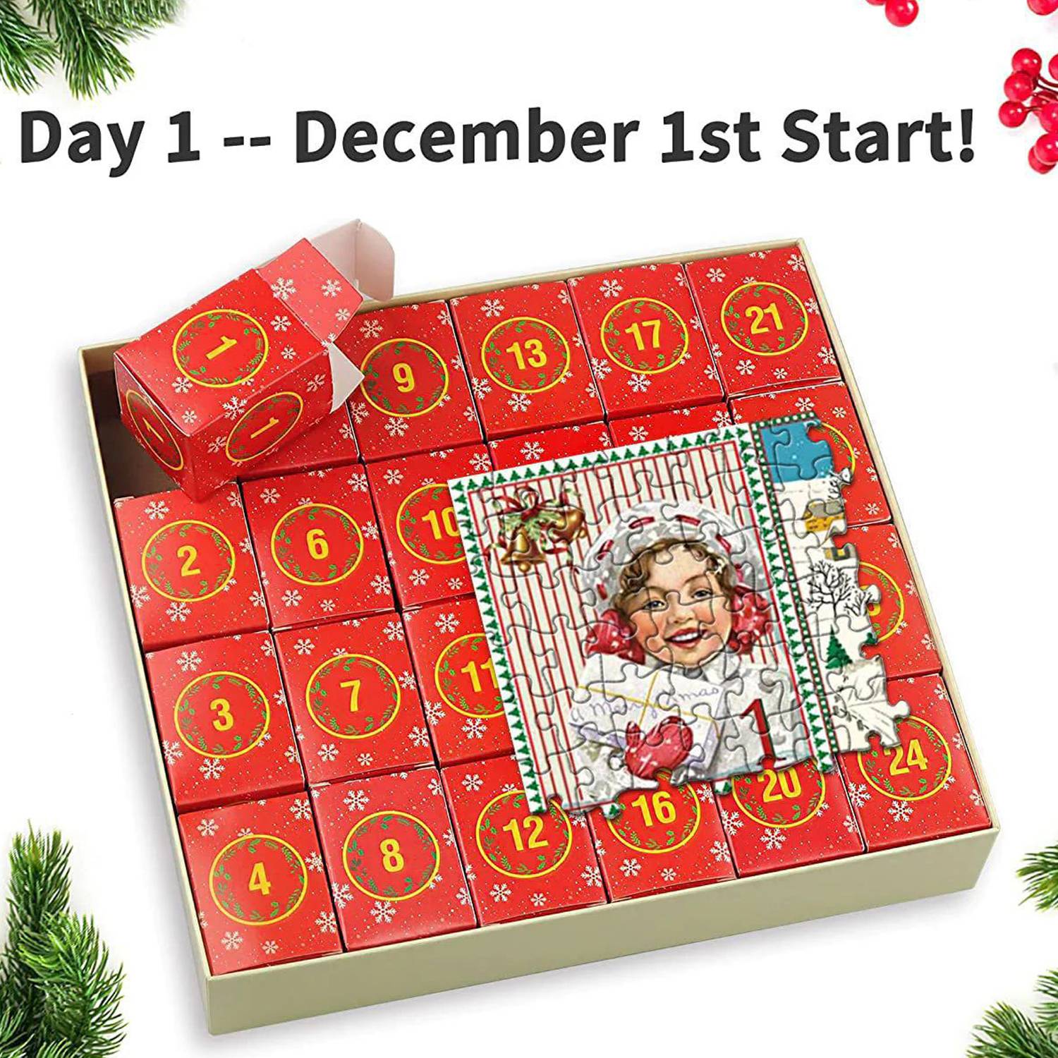 1000 Pieces Christmas Countdown Calendar Puzzle 5