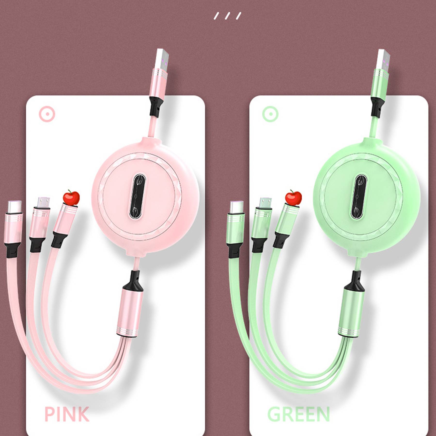 Telescopic 3 in 1 Charging Data Cable 2