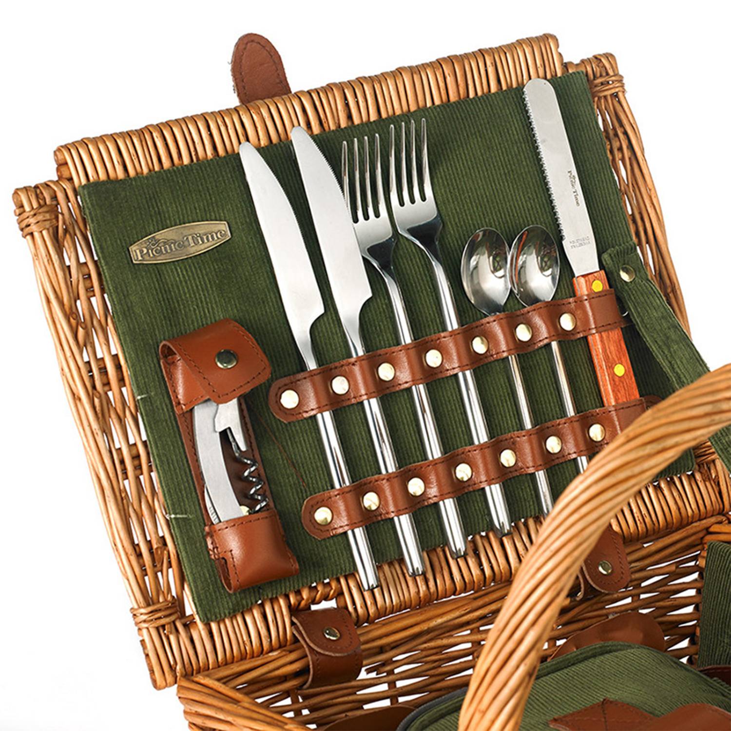 Willow Picnic Basket Set With Double Doors 3