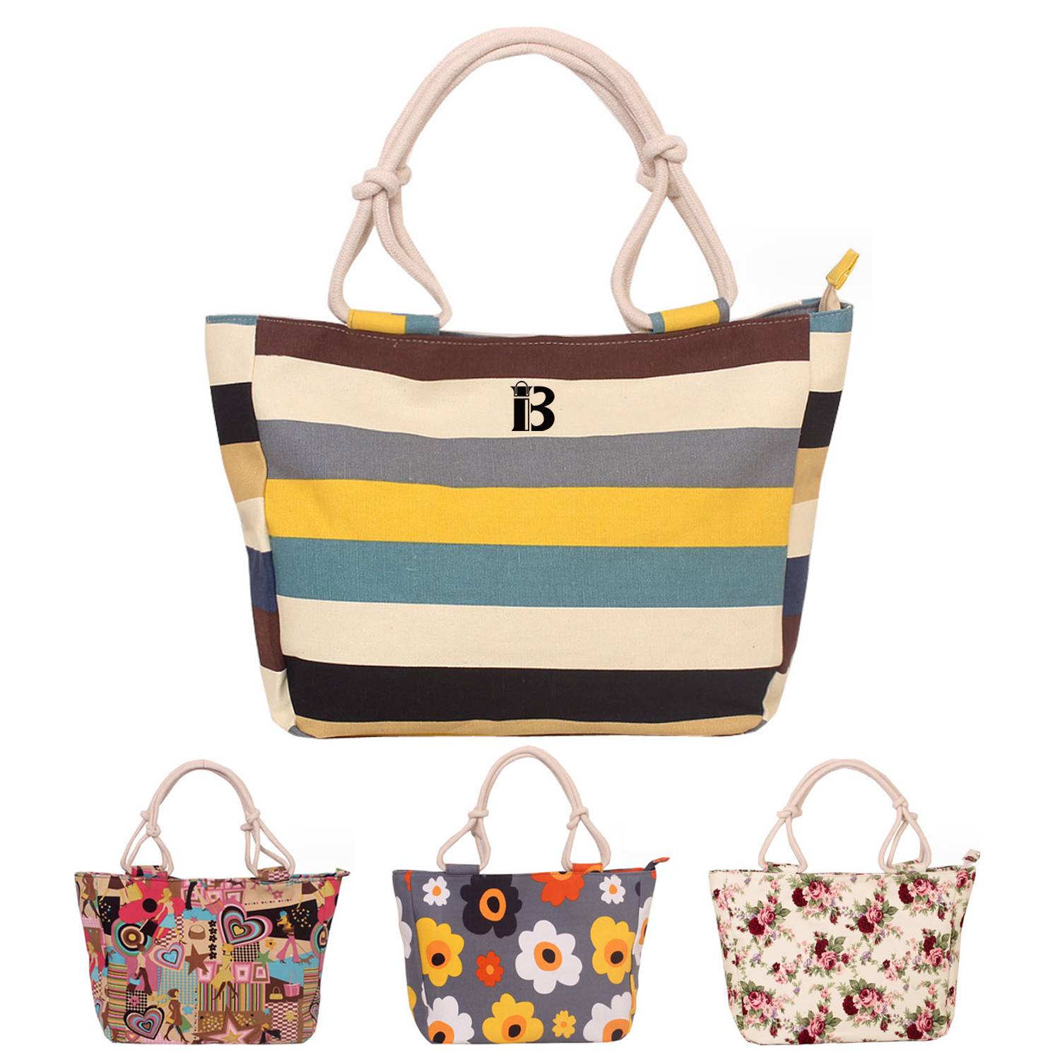 Printing Casual Canvas Tote Bag