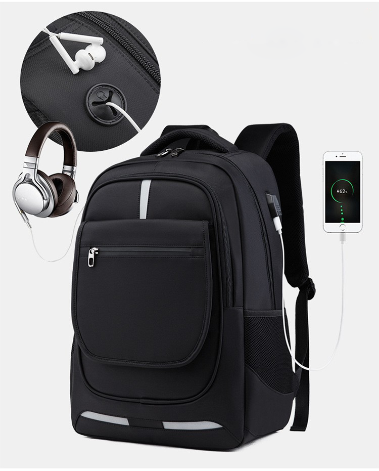 Slim Durable Canvas Laptop Backpack 10