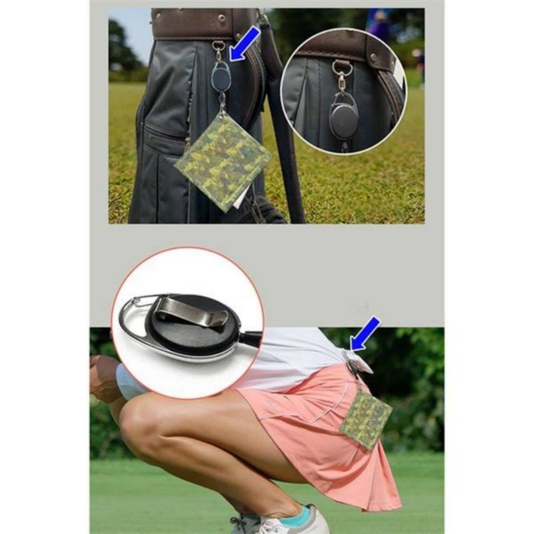 Golf Ball Cleaner/Washer Towel With Keychain 7
