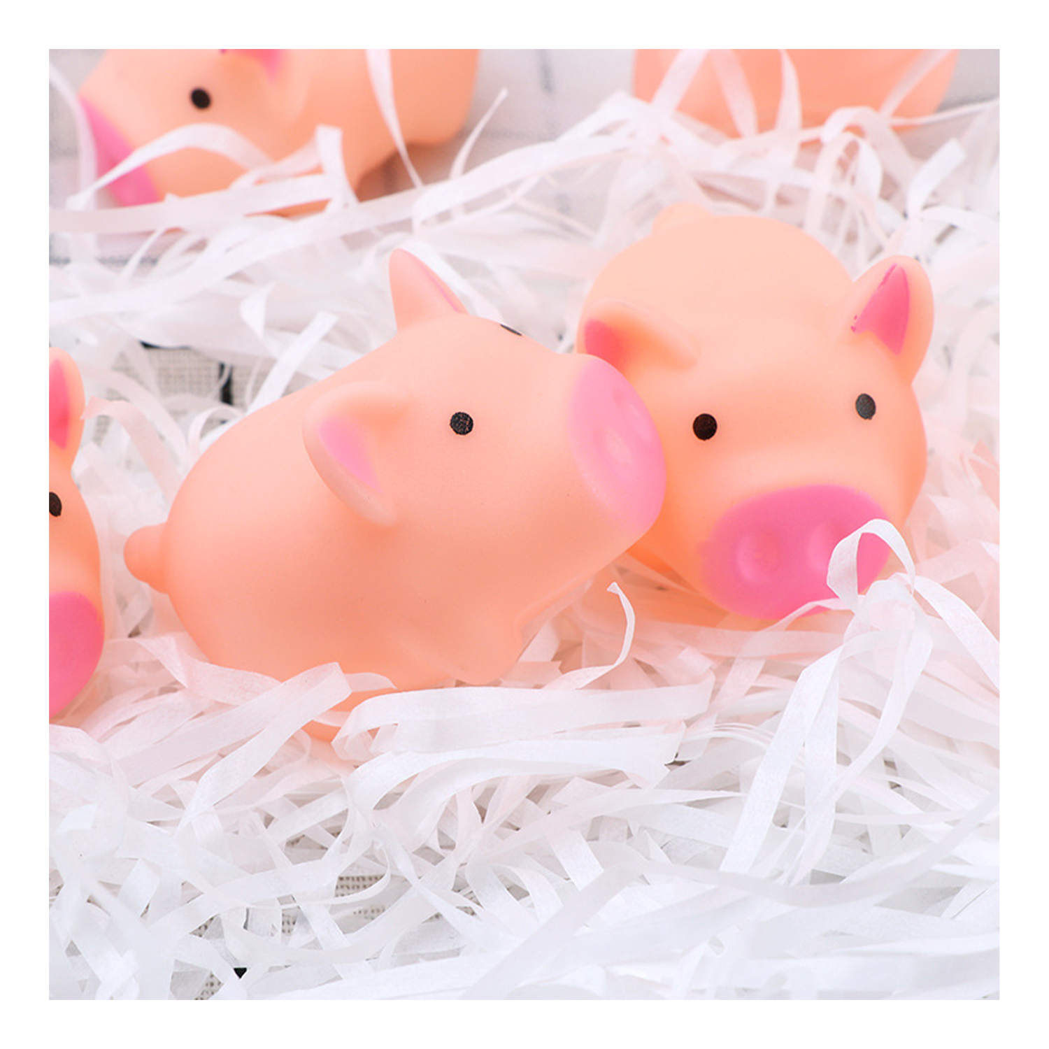 Toddler Soft Rubber Pig Squeeze Screaming Floating Bath Toy 9