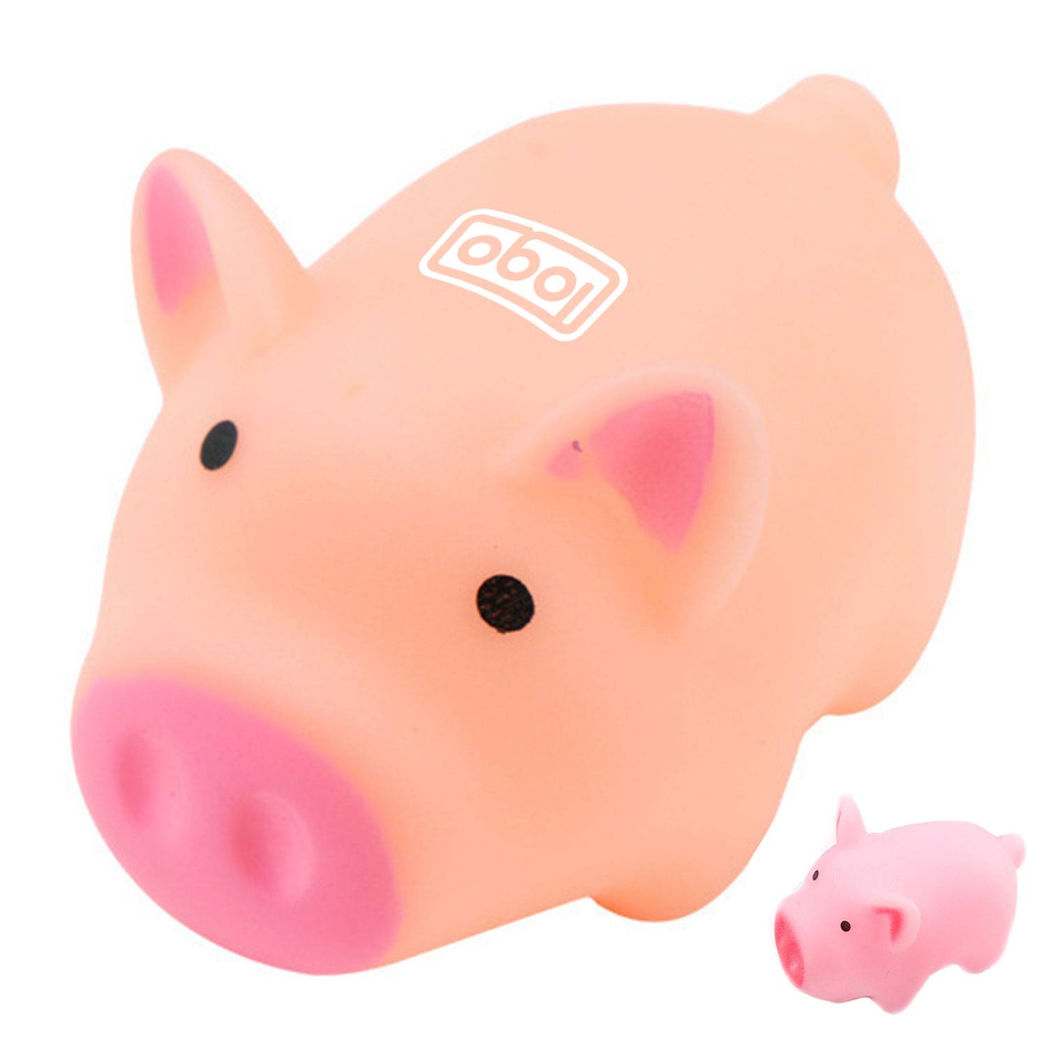 Toddler Soft Rubber Pig Squeeze Screaming Floating Bath Toy 3