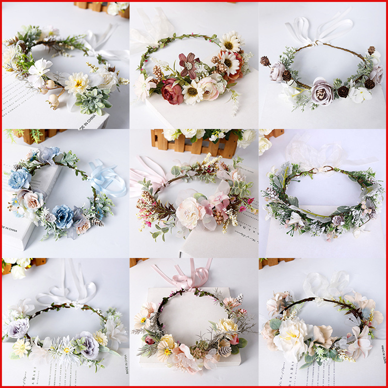 Spooky Crown Flower Headbands 5