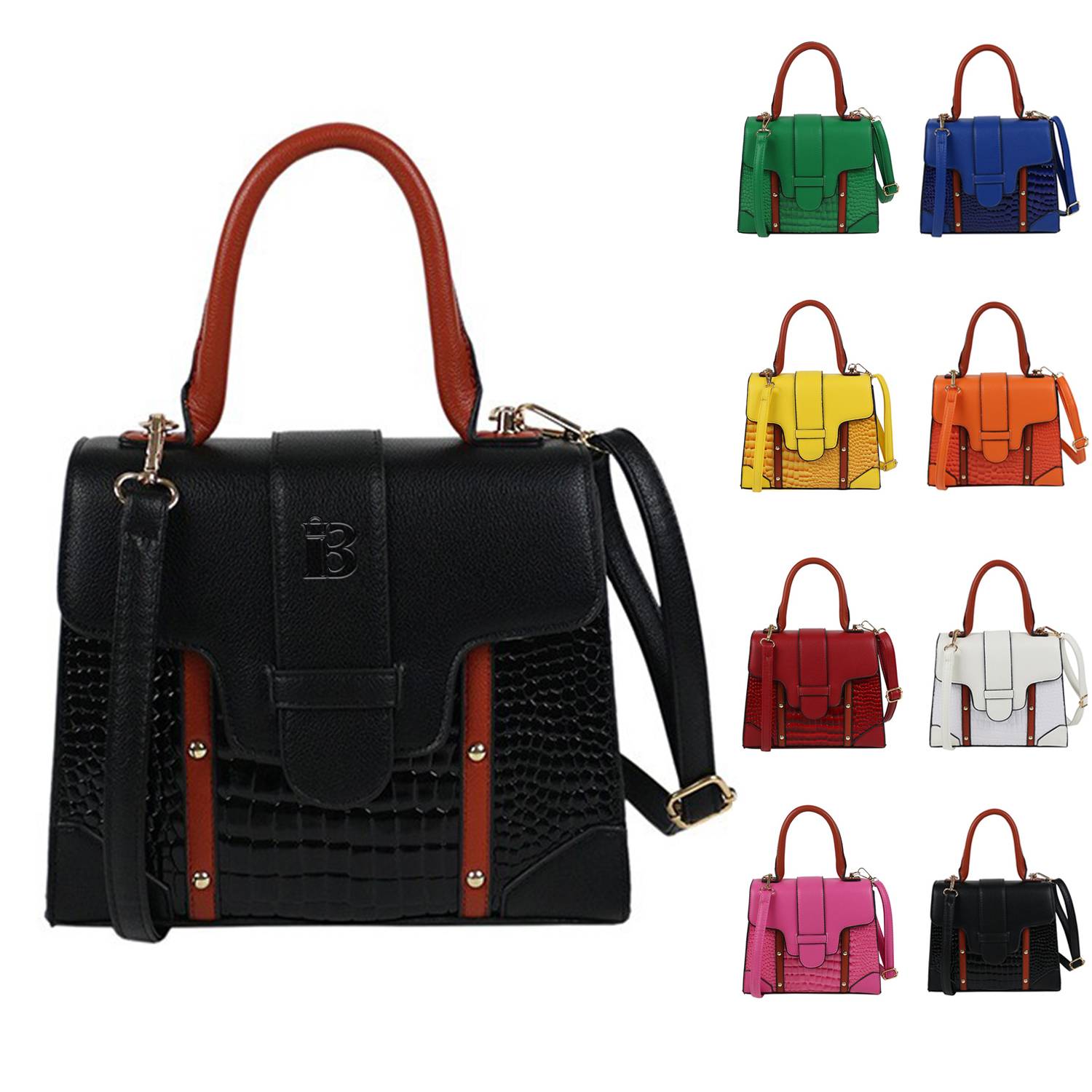 Pu Leather Hand-Held Messenger Bag
