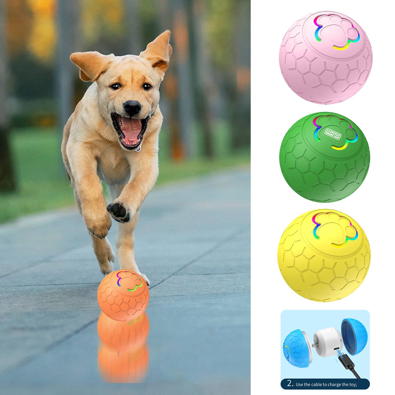 Pets Smart Interactive Jumping Ball Toy 1