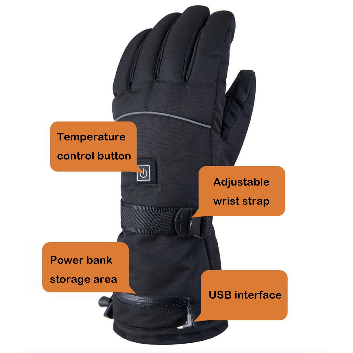 Portable Battery Heating Thermal Gloves 4