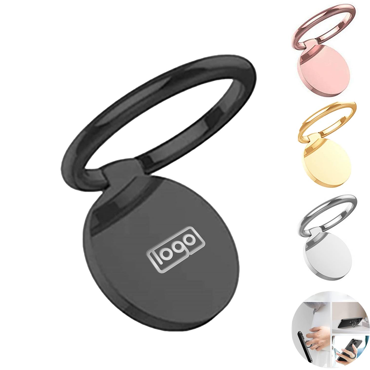 Zinc Alloy Adjustable Phone Ring Holder Stand 3