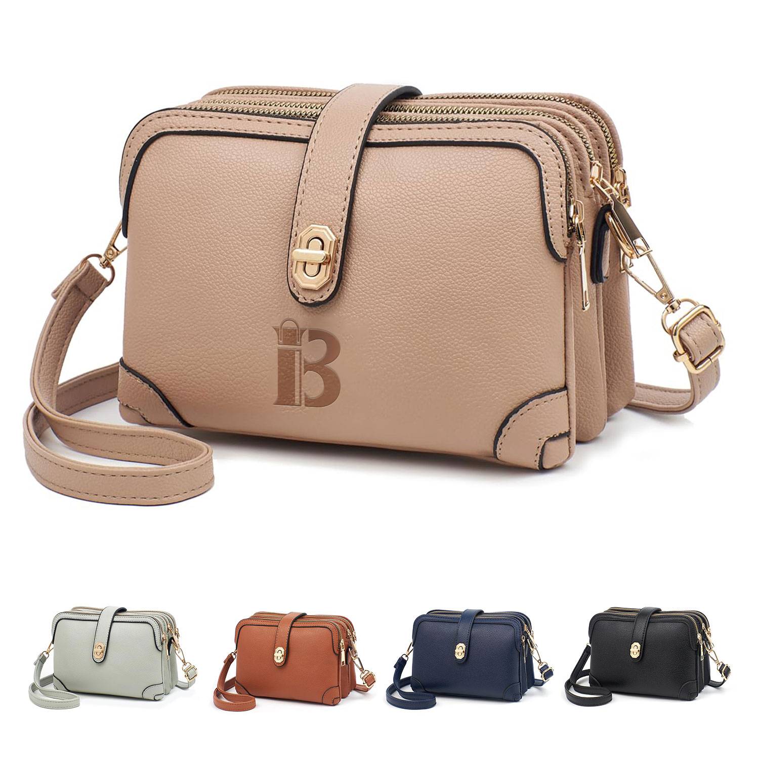 PU Leather Women Crossbody Bag