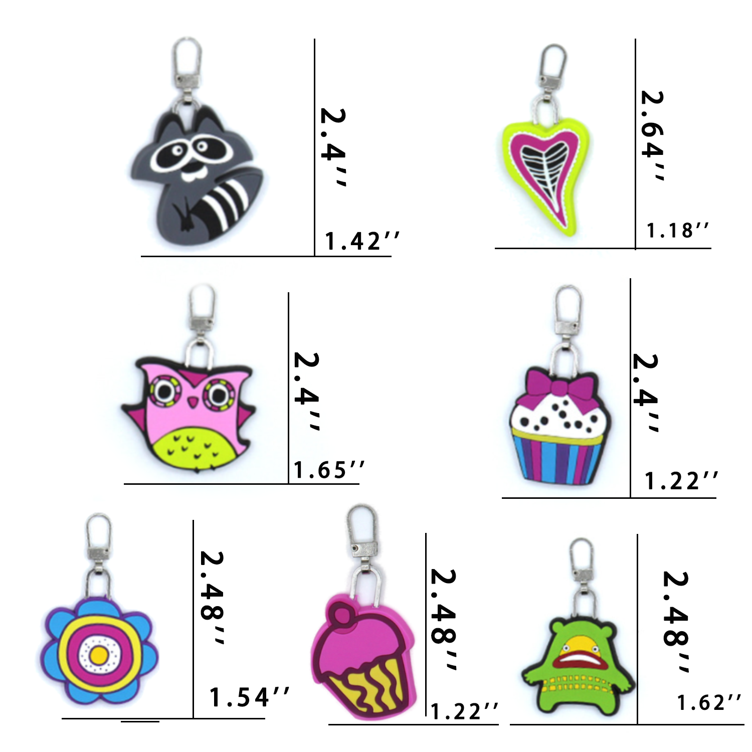 Silicone Cartoon Clothing Zipper Pull 11