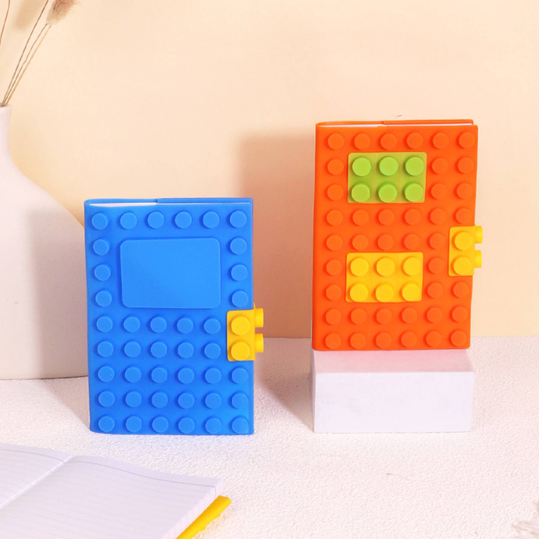 Silicone Printable Logo Building Block Gift Notebook 3